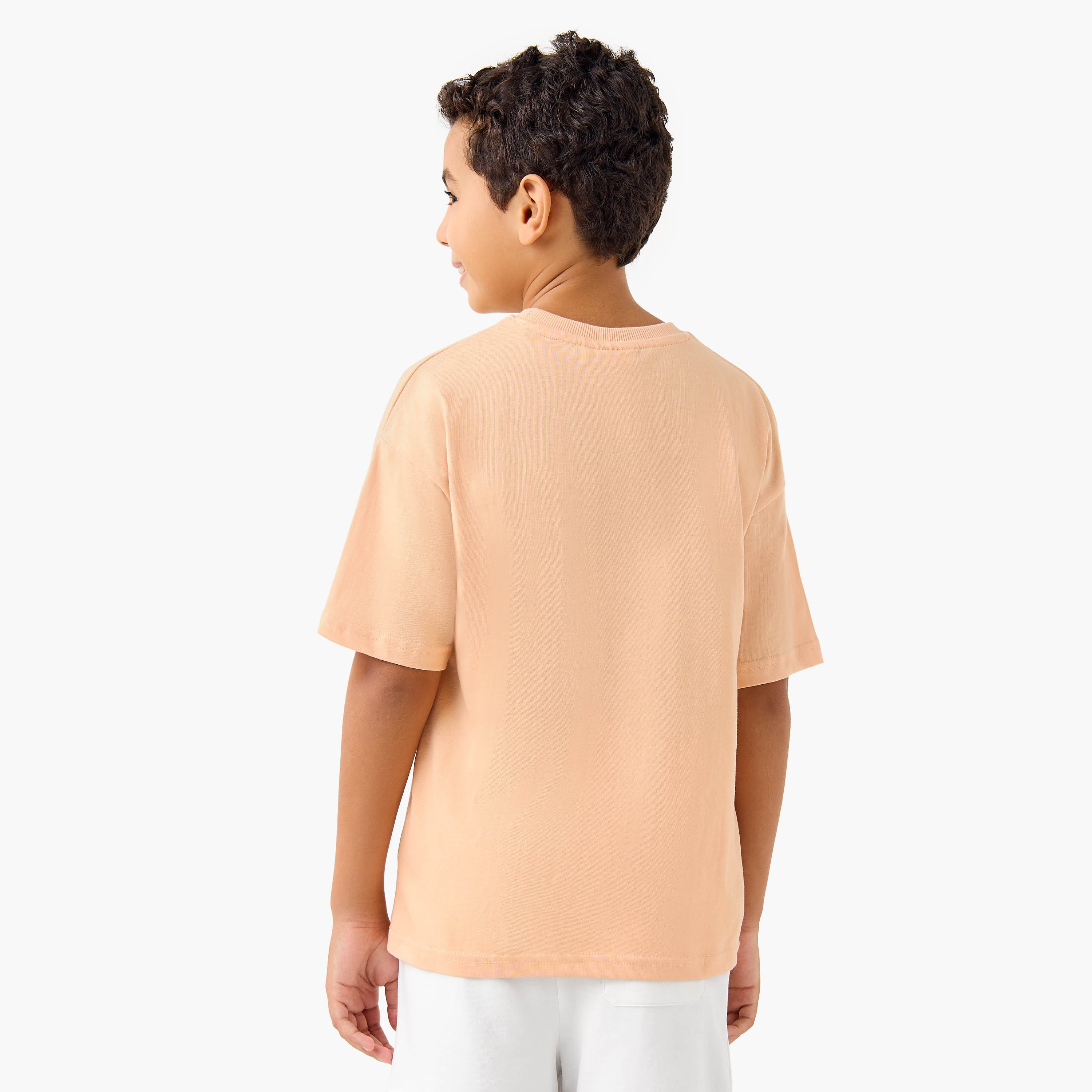 Jurassic Park Print T-shirt with Short Sleeves-boys-clothing-tshirtsandpolos-image-3