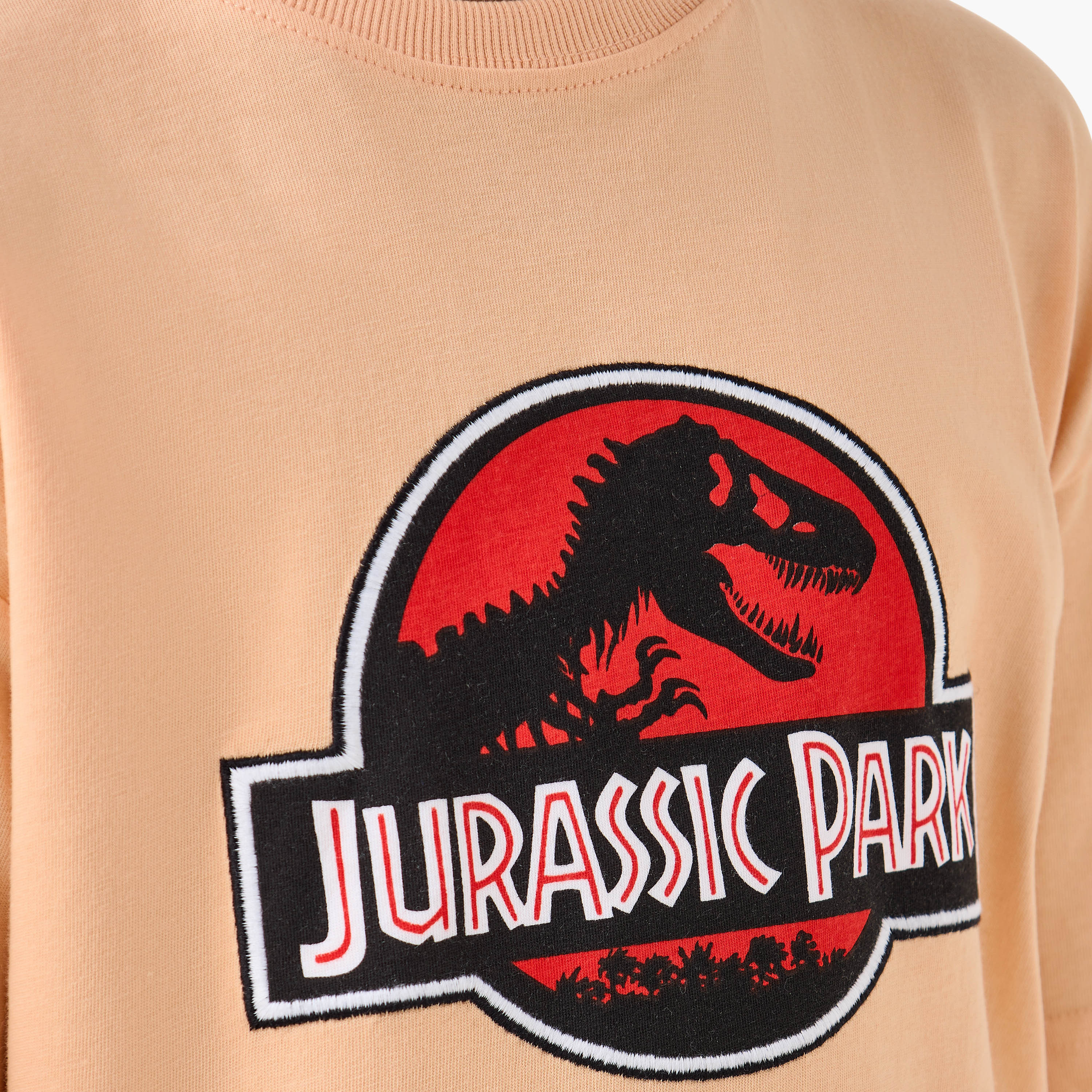 Jurassic Park Print T-shirt with Short Sleeves-boys-clothing-tshirtsandpolos-image-5