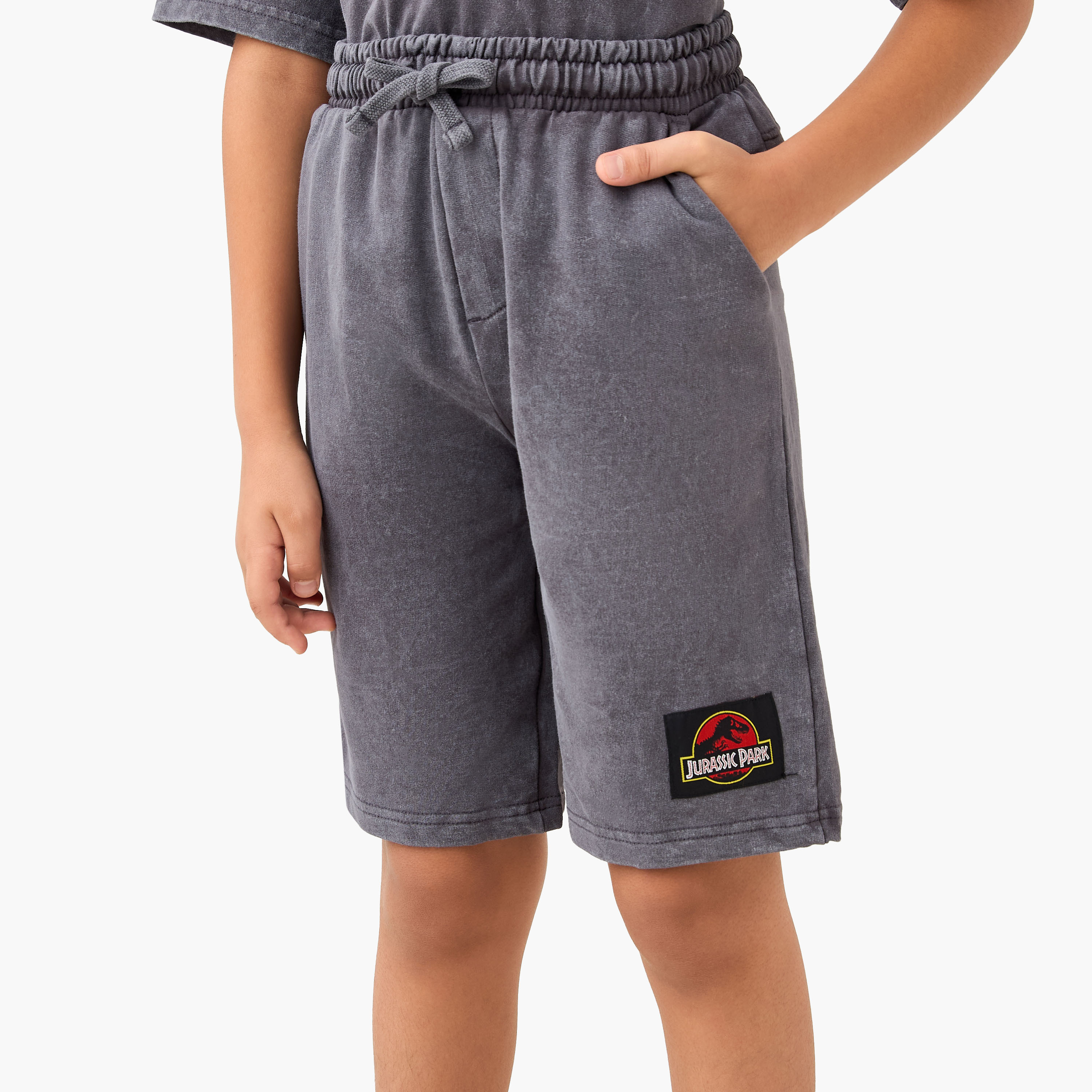 طقم تيشيرت وشورت بطبعات جوراسيك بارك-boys-clothing-setsandcoords-image-3
