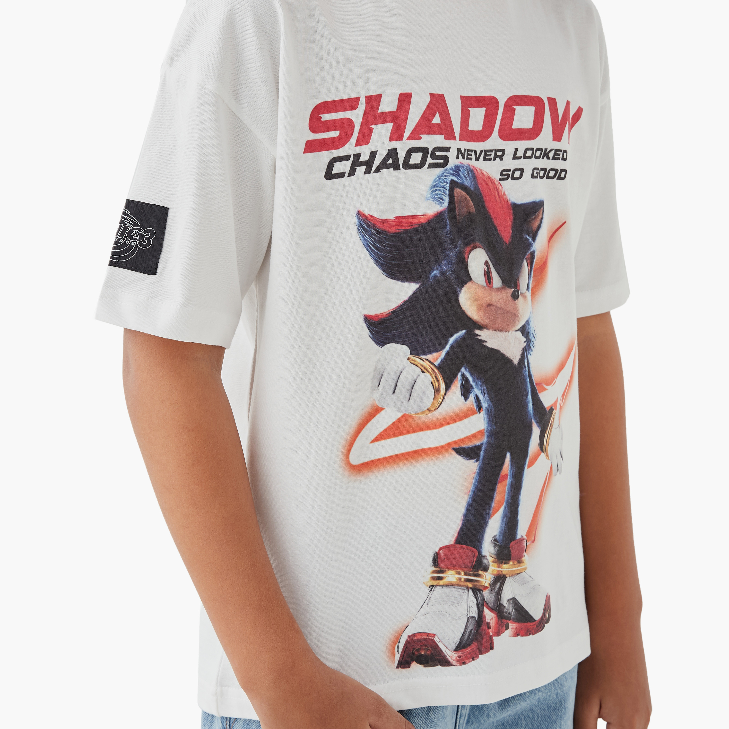 Sonic the Hedgehog Graphic Print T-shirt with Short Sleeves-boys-clothing-tshirtsandpolos-image-4