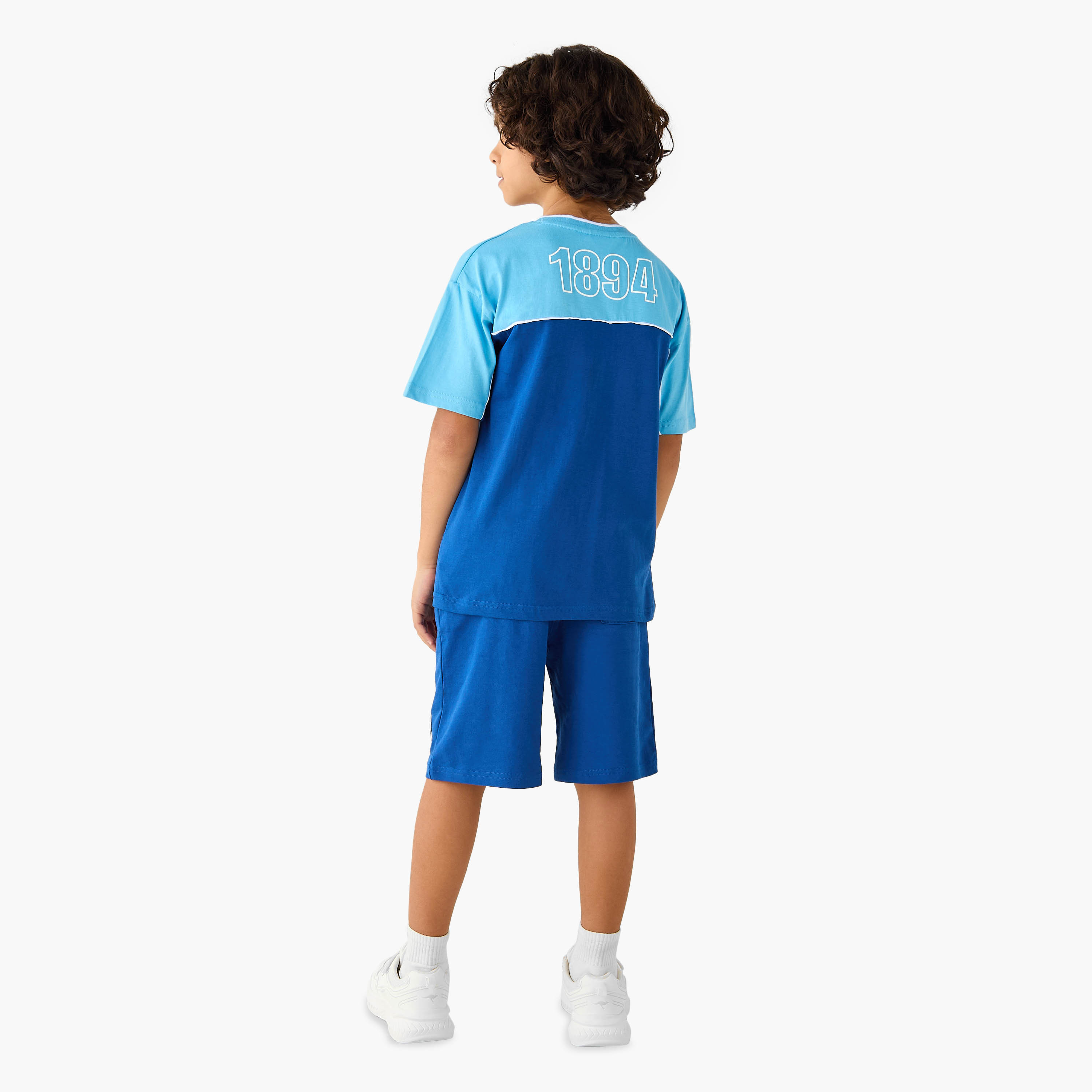 طقم شورت وتيشيرت بياقة V بطبعات مانشستر سيتي-boys-clothing-setsandcoords-image-4