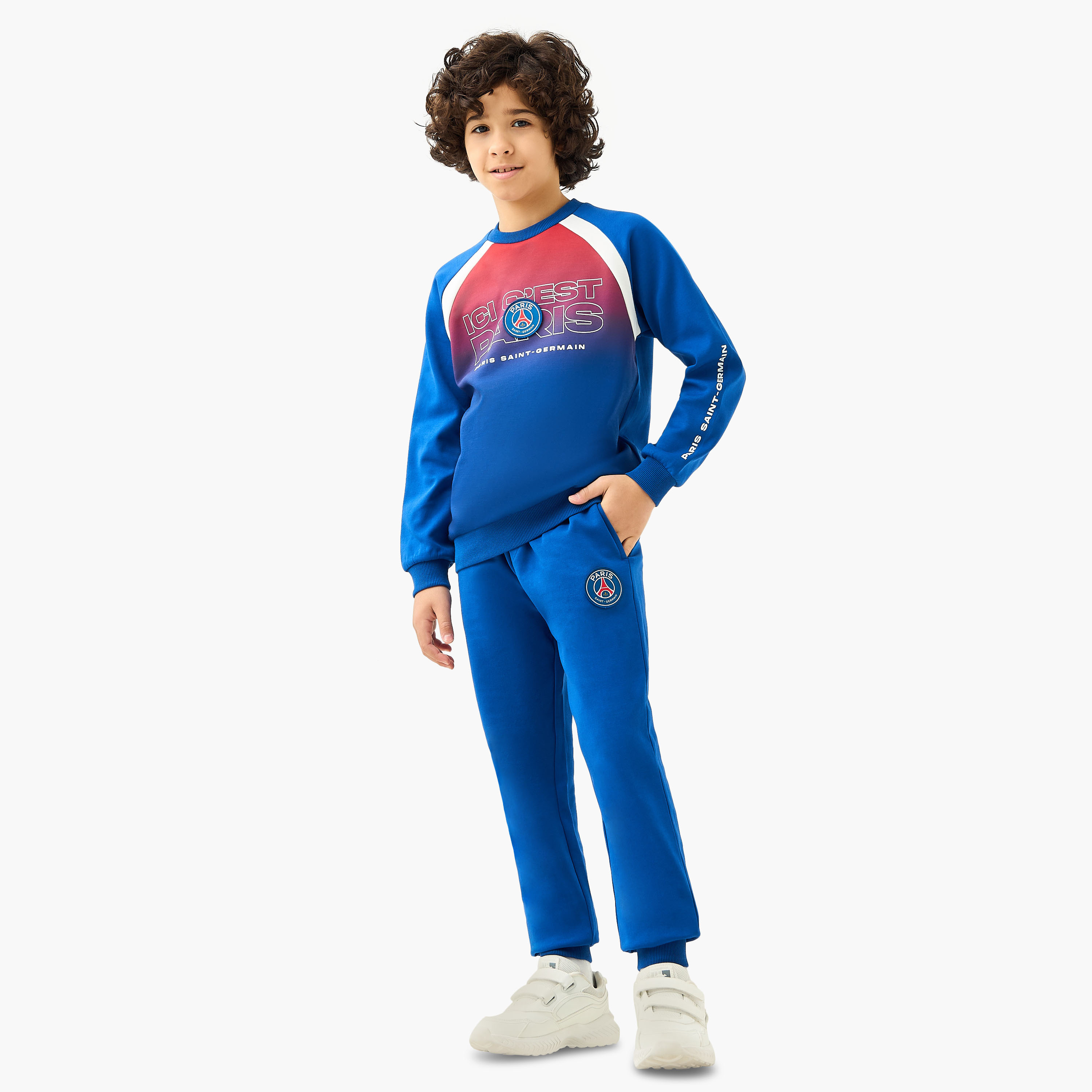 Paris Saint-Germain Print Sweatshirt and Joggers Set-boys-clothing-setsandcoords-image-1