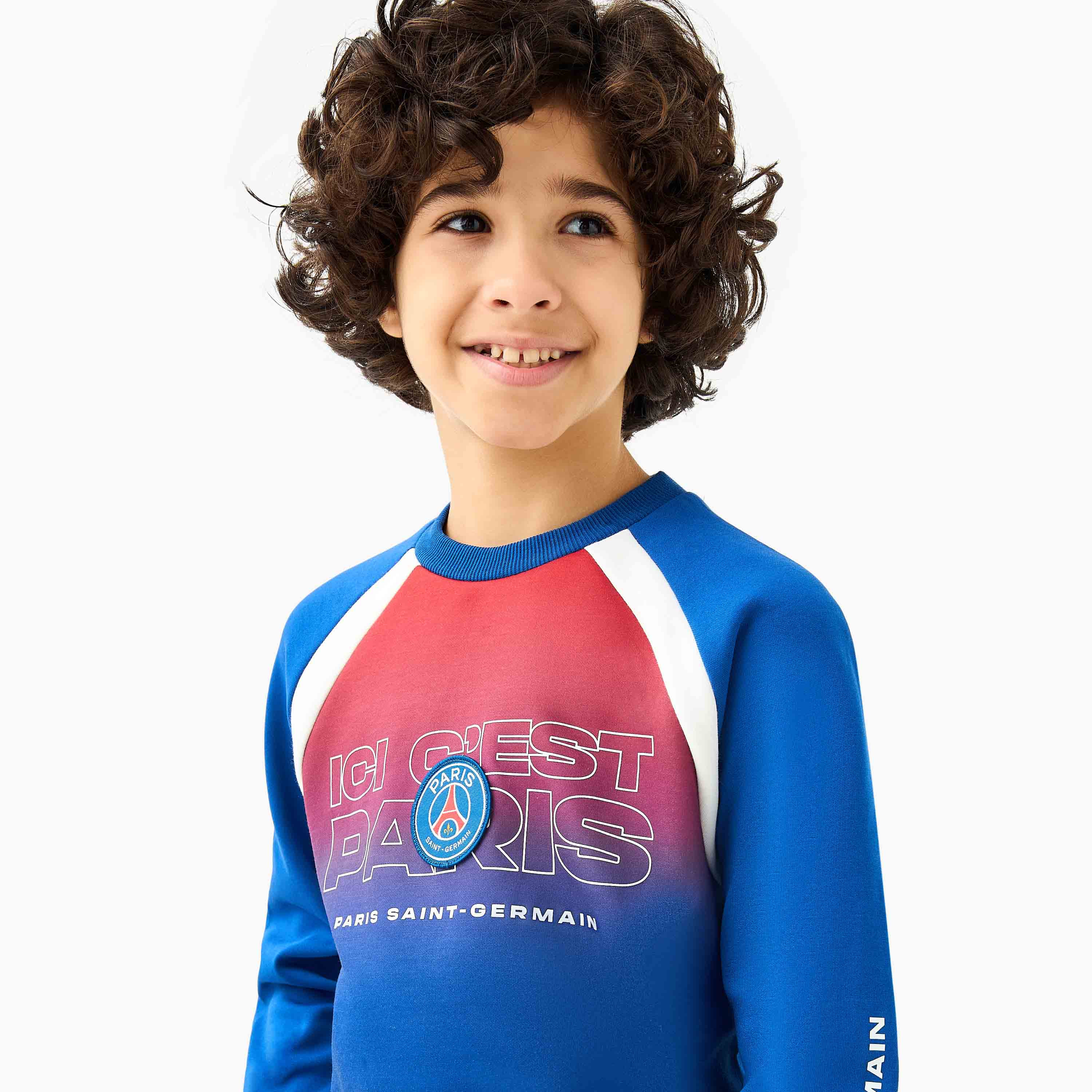 Paris Saint-Germain Print Sweatshirt and Joggers Set-boys-clothing-setsandcoords-image-5