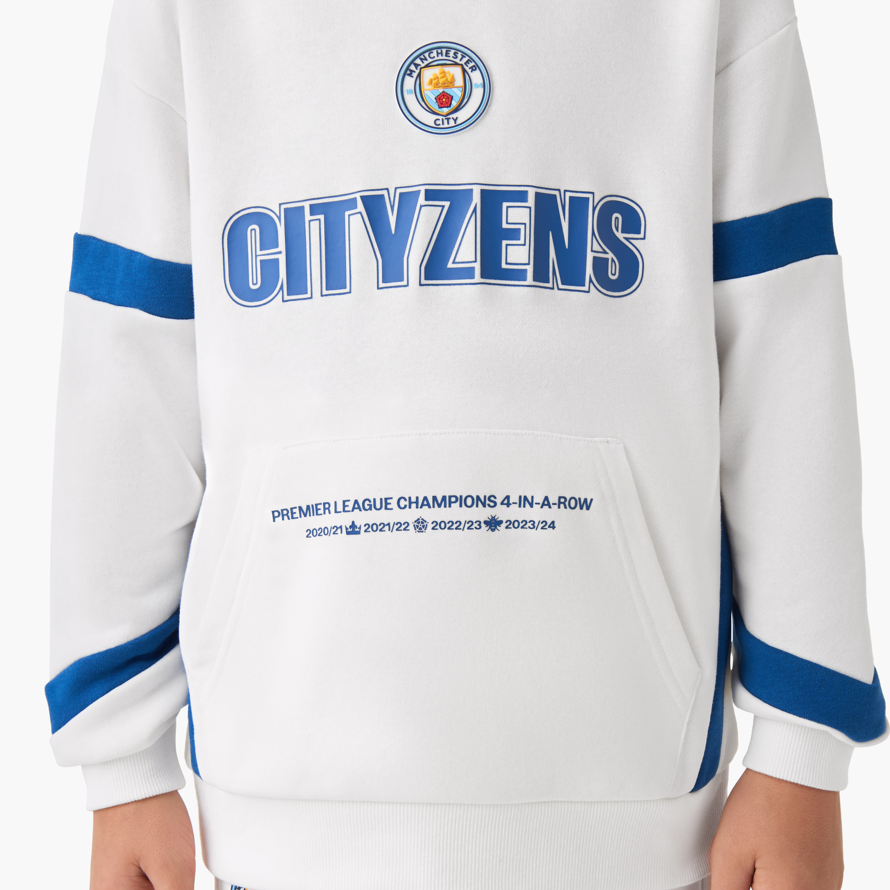 Manchester City Boys Sweatshirt and Joggers Set with Print - Cotton Blend - Long Sleeves - Hood-boys-clothing-setsandcoords-image-6