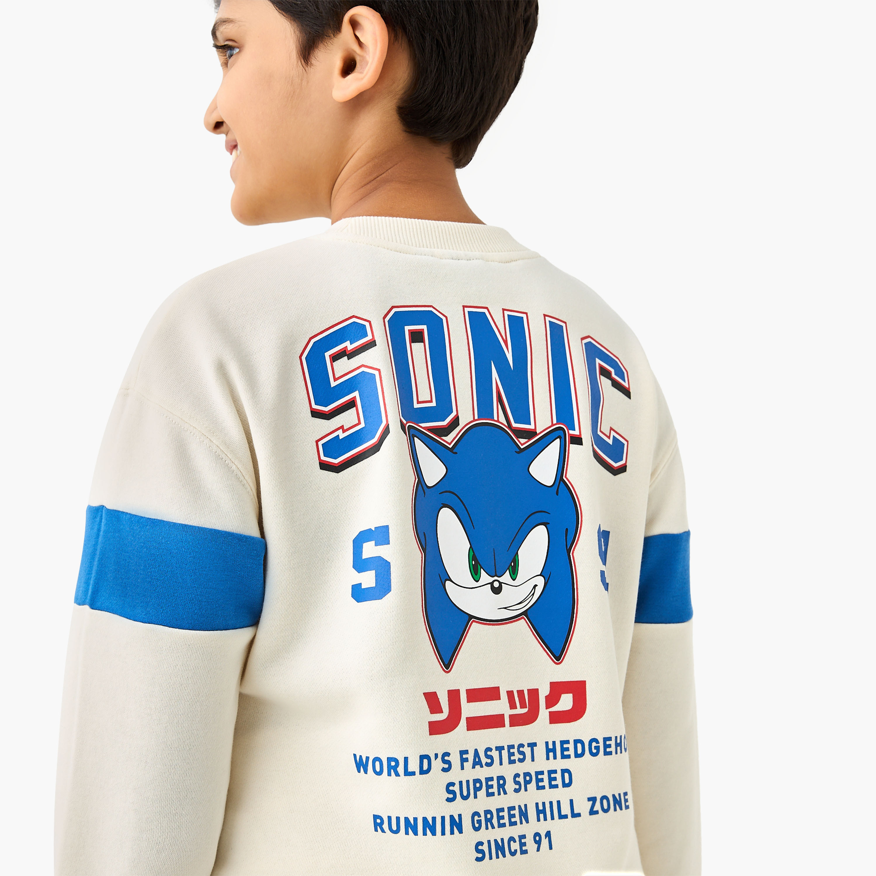 Sonic the Hedgehog Print Sweatshirt and Joggers Set-boys-clothing-setsandcoords-image-6