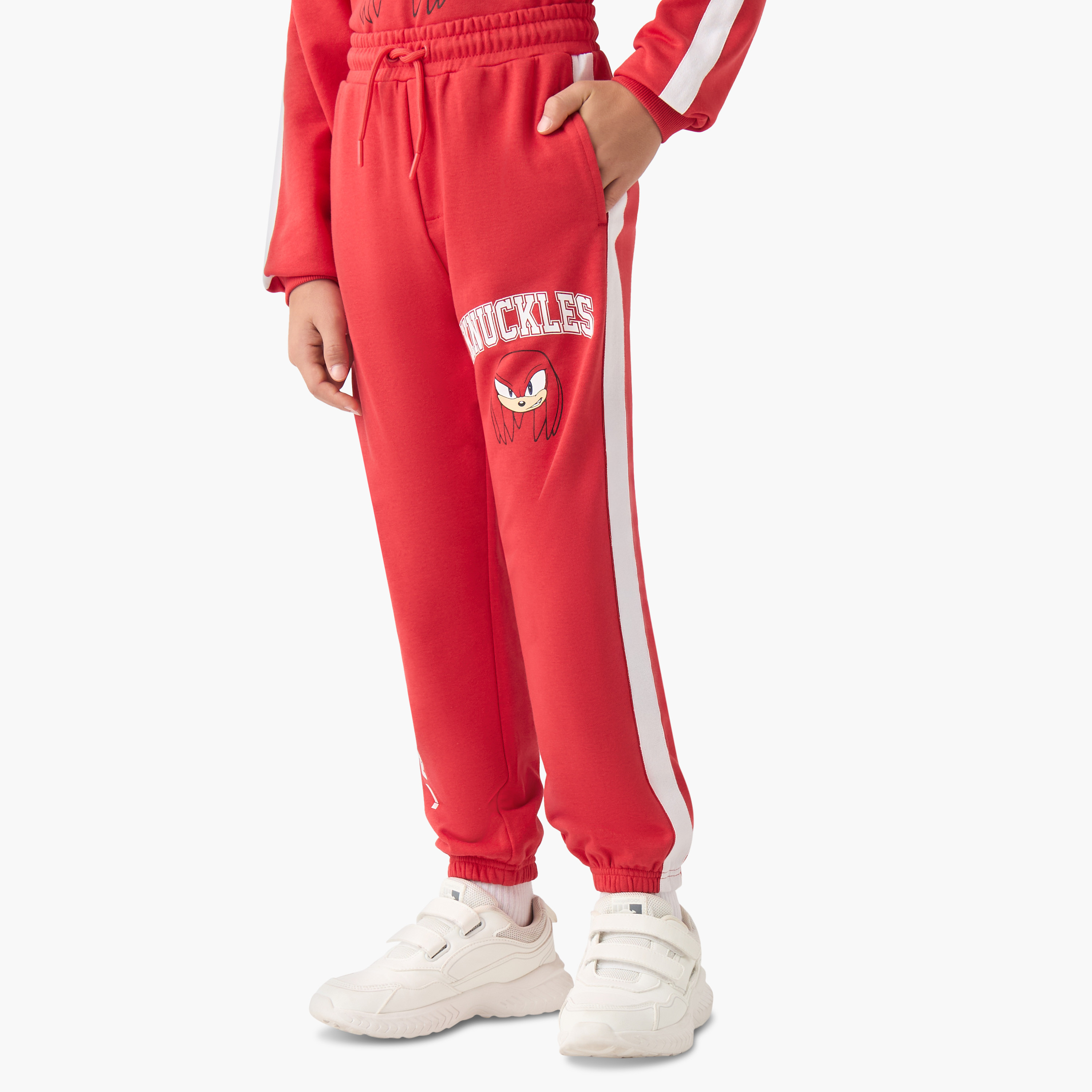 طقم سويت شيرت وبنطلون رياضي بطبعات - مزيج القطن - أكمام طويلة - ياقة ضيقة-boys-clothing-setsandcoords-image-3
