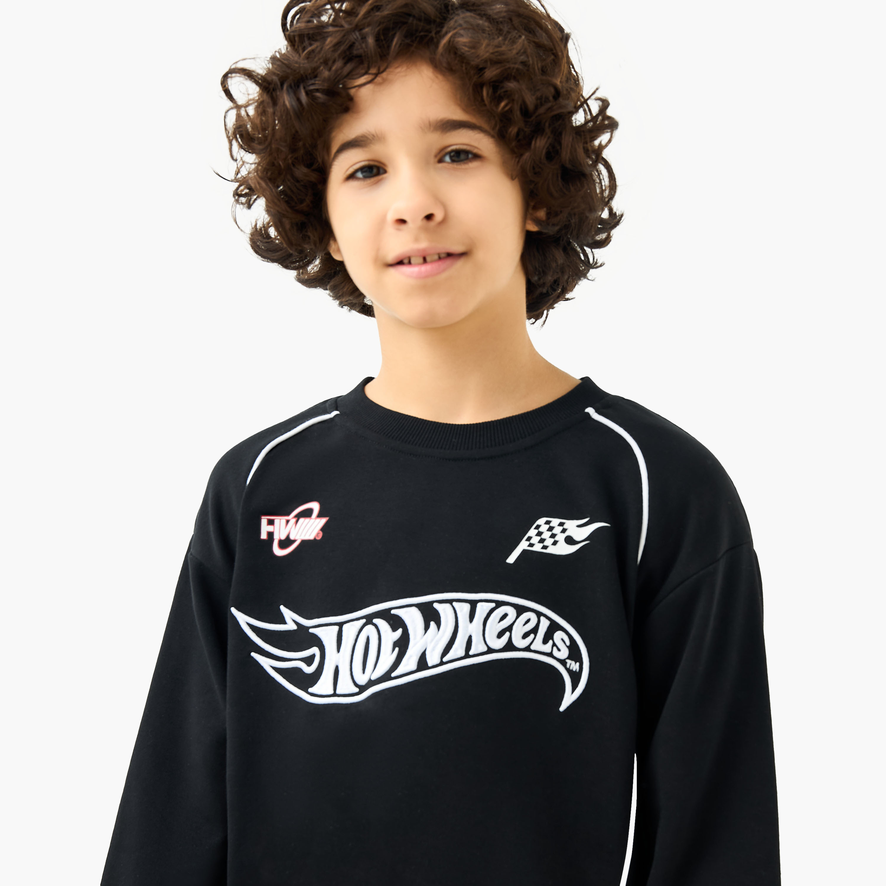 Hot Wheels Print Sweatshirt and Joggers Set-boys-clothing-setsandcoords-image-5