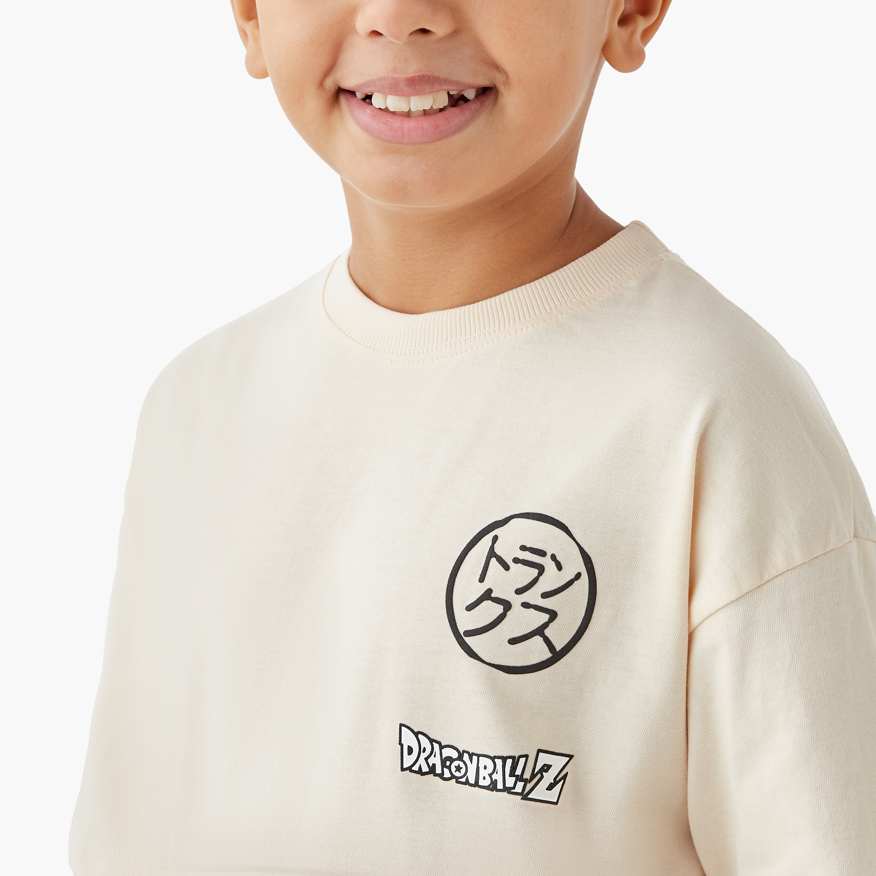 تيشيرت بطبعات دراجون بول زد وأكمام قصيرة من سبيستون-boys-clothing-tshirtsandpolos-image-4