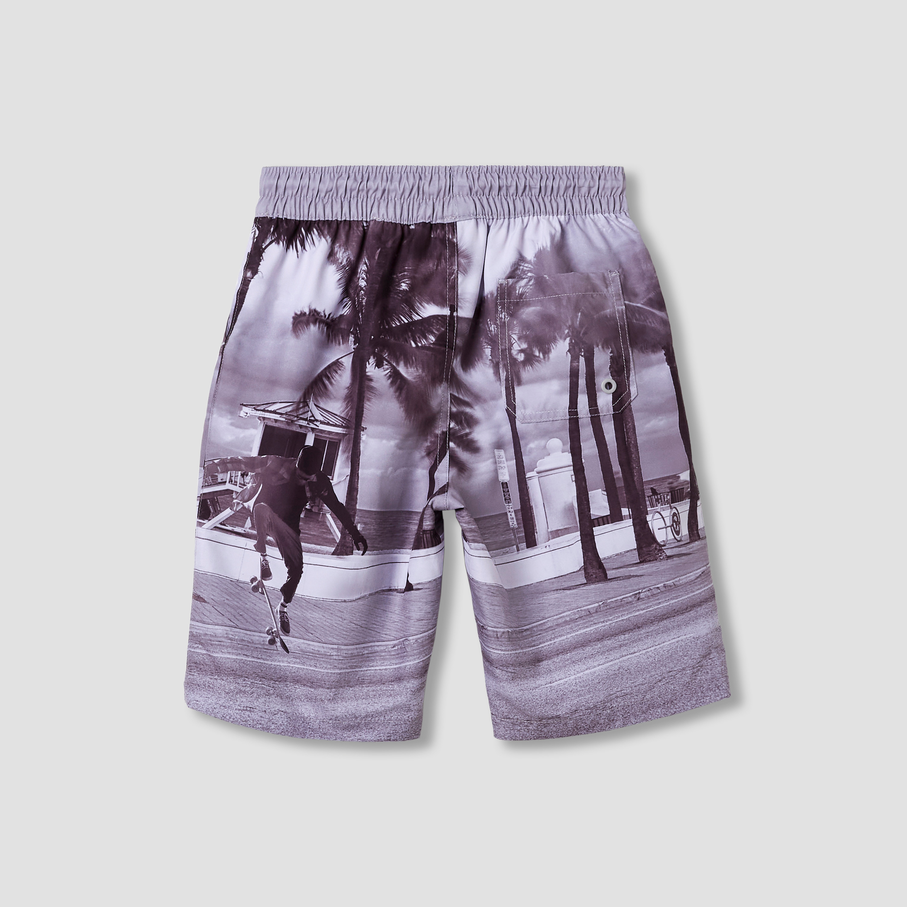 Juniors All-Over Tropical Print Swim Shorts with Drawstring Closure-sports-boys-clothing-swimwear-image-2