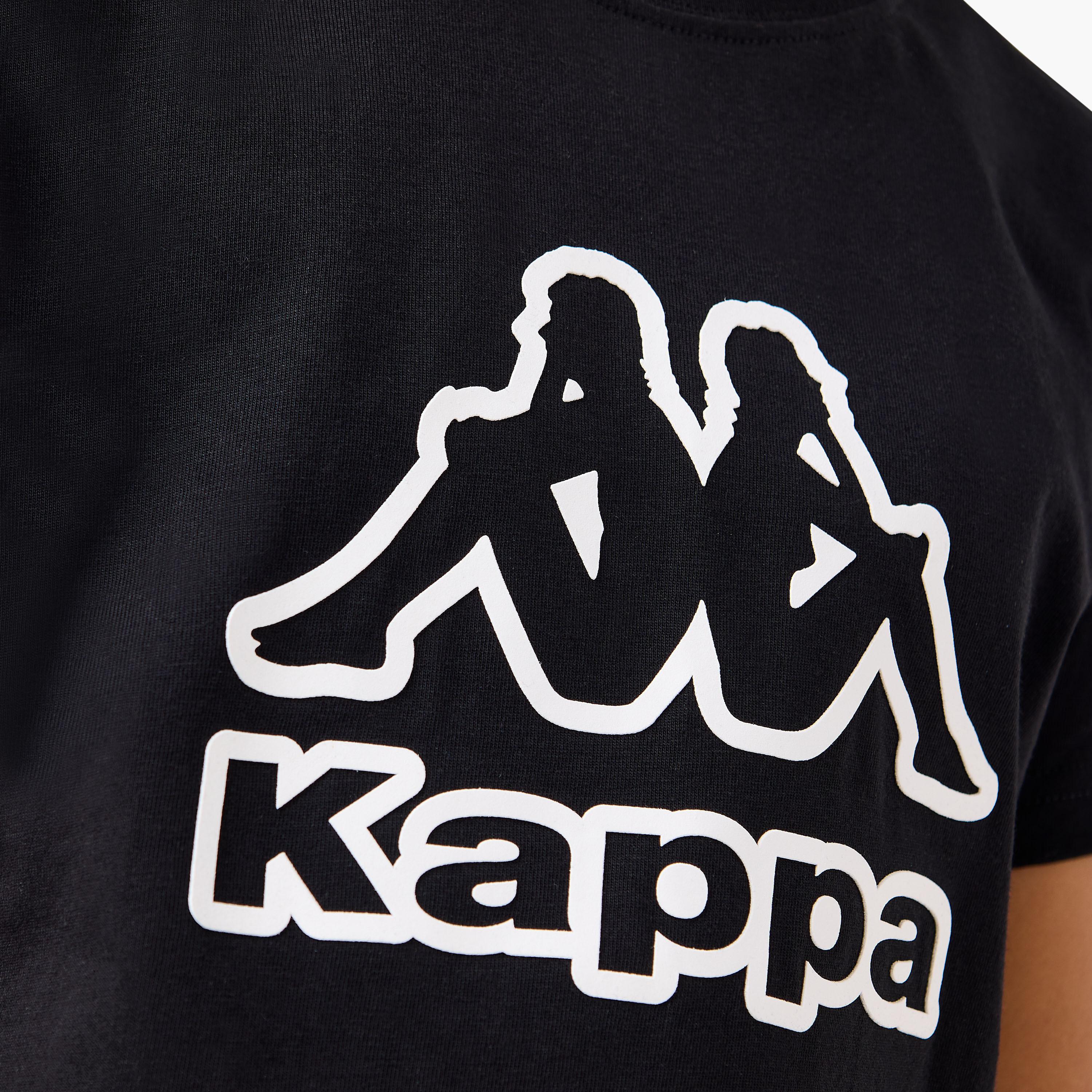 Kappa Logo Print T-shirt with Short Sleeves-boys-clothing-sportswear-tops-image-5