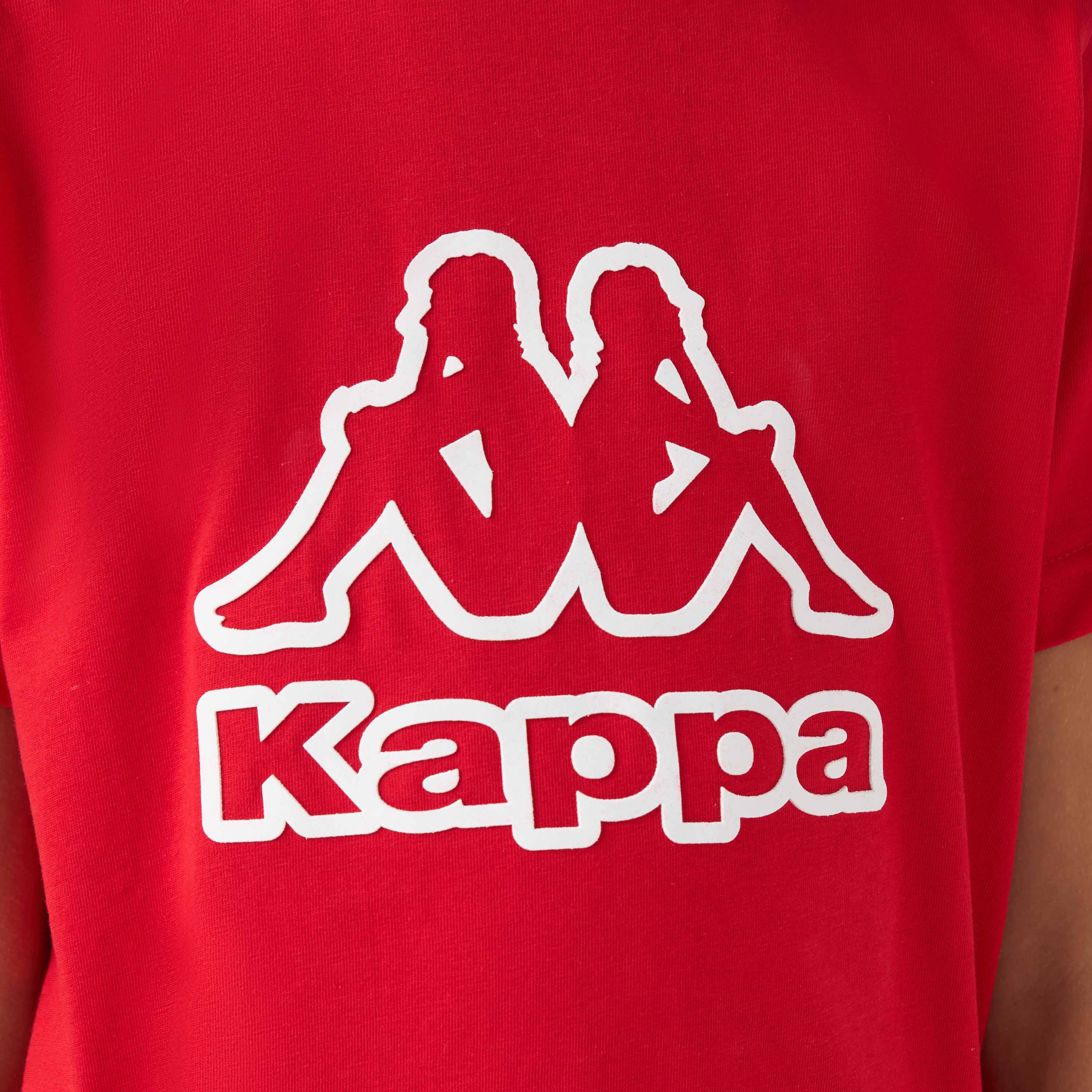 Kappa Logo Print T-shirt with Short Sleeves-boys-clothing-sportswear-tops-image-5