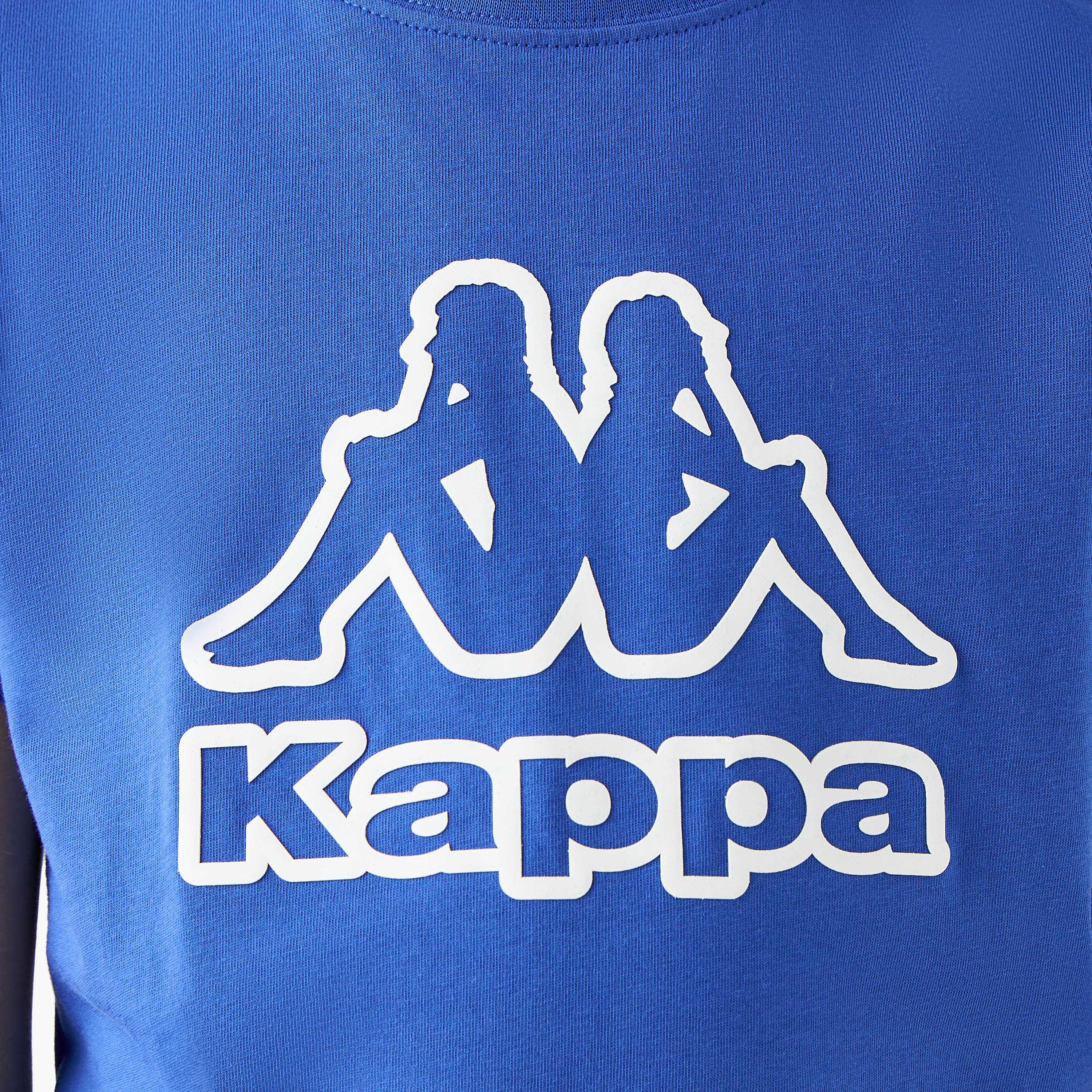 Kappa Logo Print Crew Neck T-shirt-boys-clothing-sportswear-tops-image-5