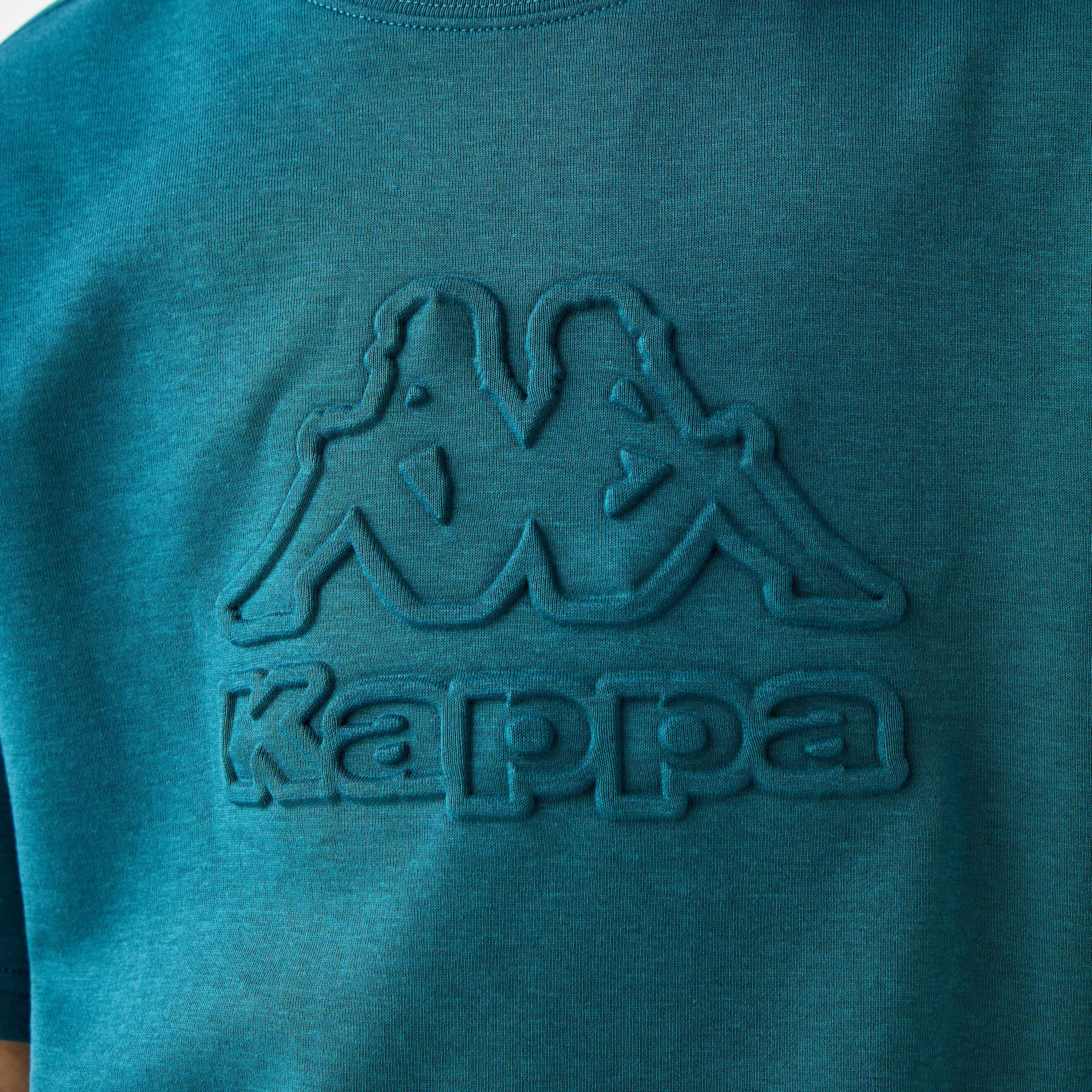Kappa Logo Embossed T-shirt with Short Sleeves-boys-clothing-sportswear-tops-image-5