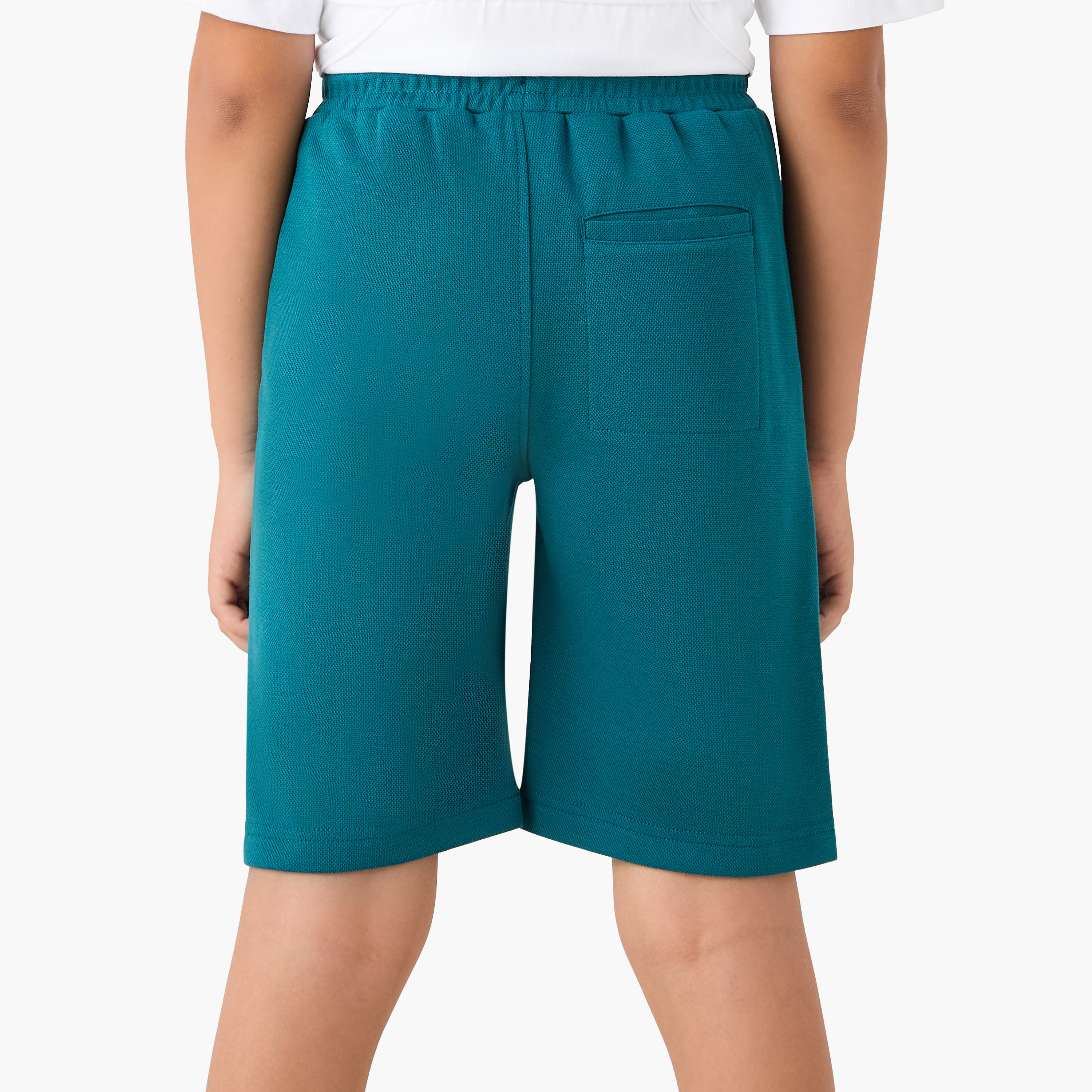 Kappa Logo Print Shorts with Drawstring Closure and Pockets-sports-boys-clothing-bottoms-shorts-image-3