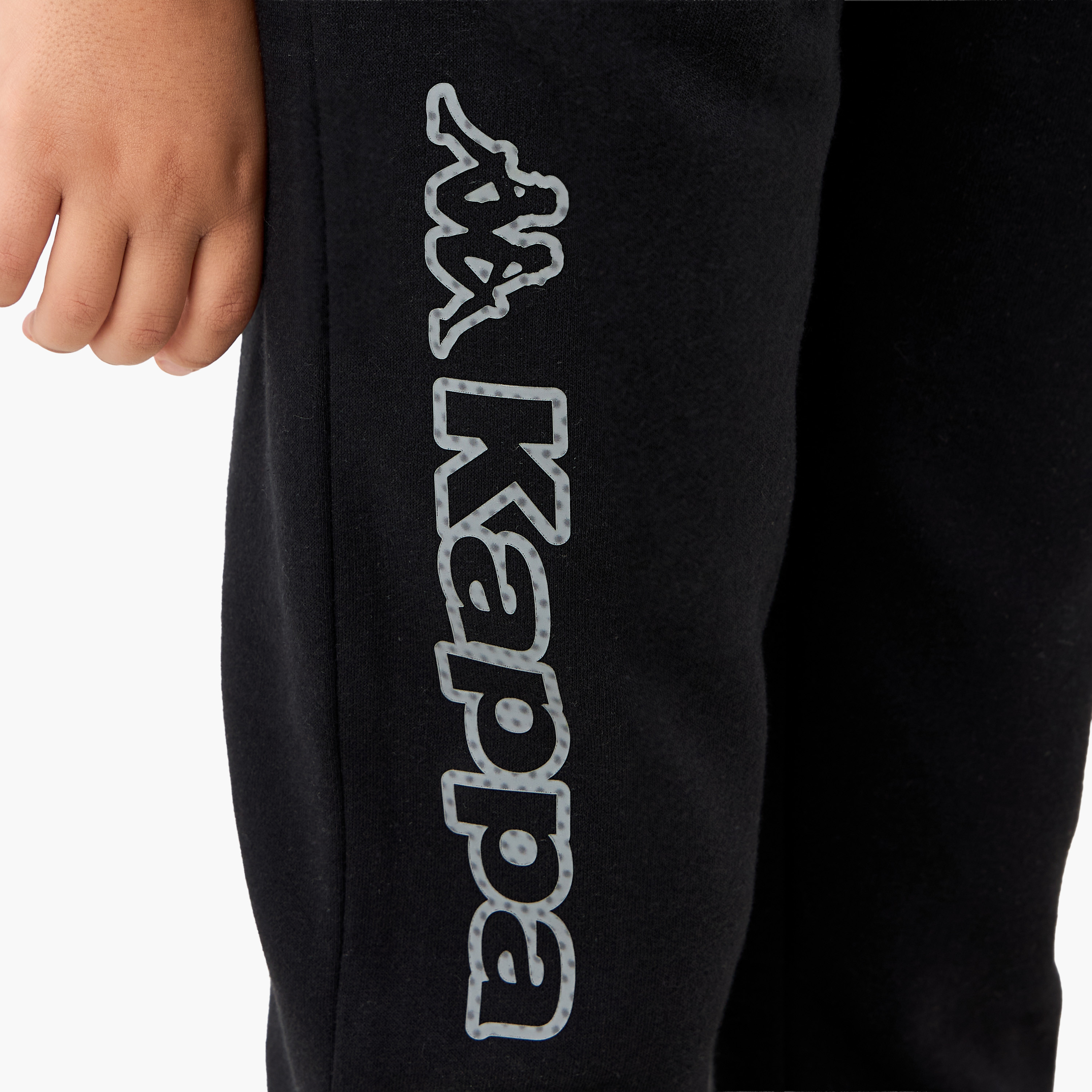 Kappa Logo Print Joggers with Pockets-boys-clothing-bottoms-joggersandtrackpants-image-5