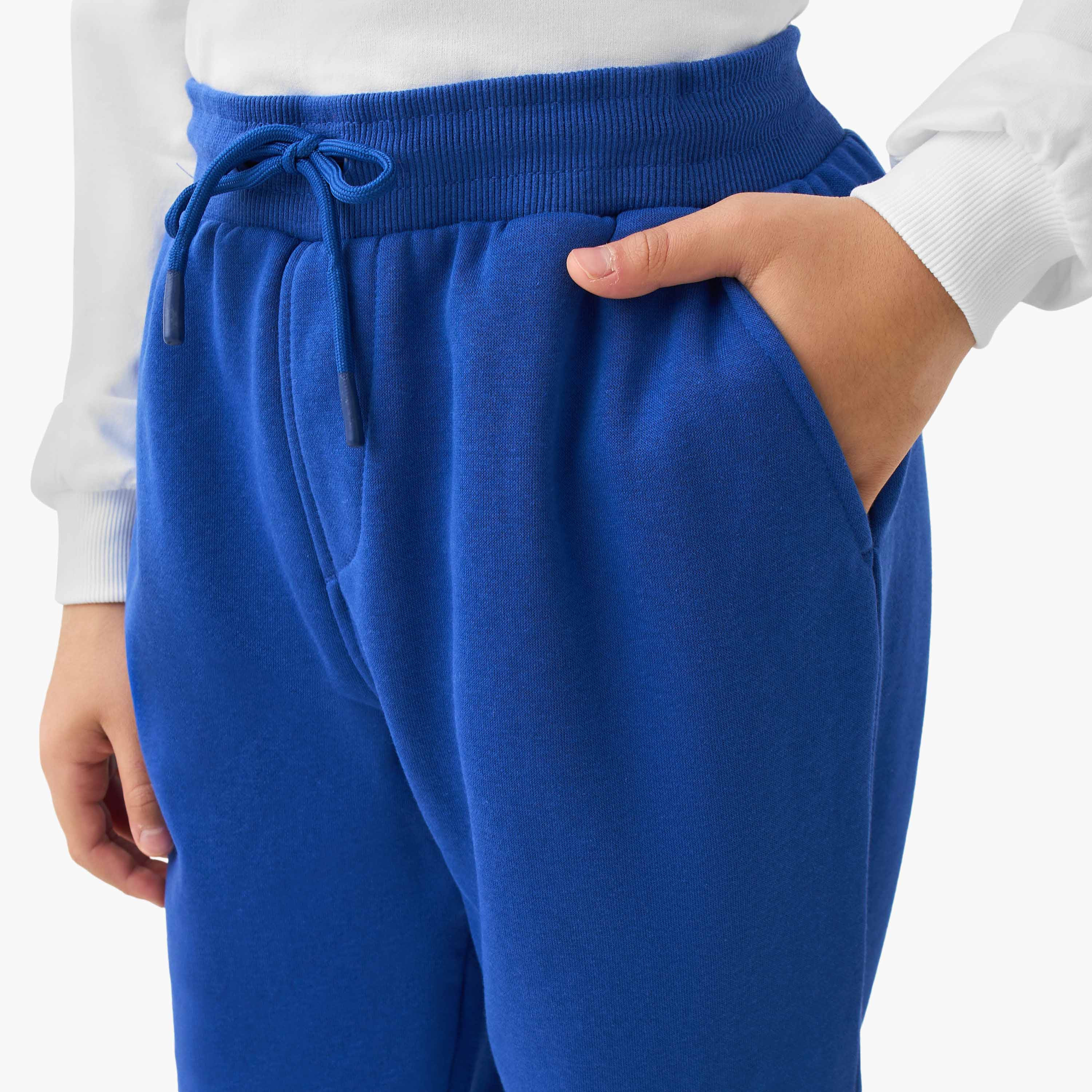 Kappa Boys Joggers with Logo Print - Elasticated Drawstring-boys-clothing-bottoms-joggersandtrackpants-image-4