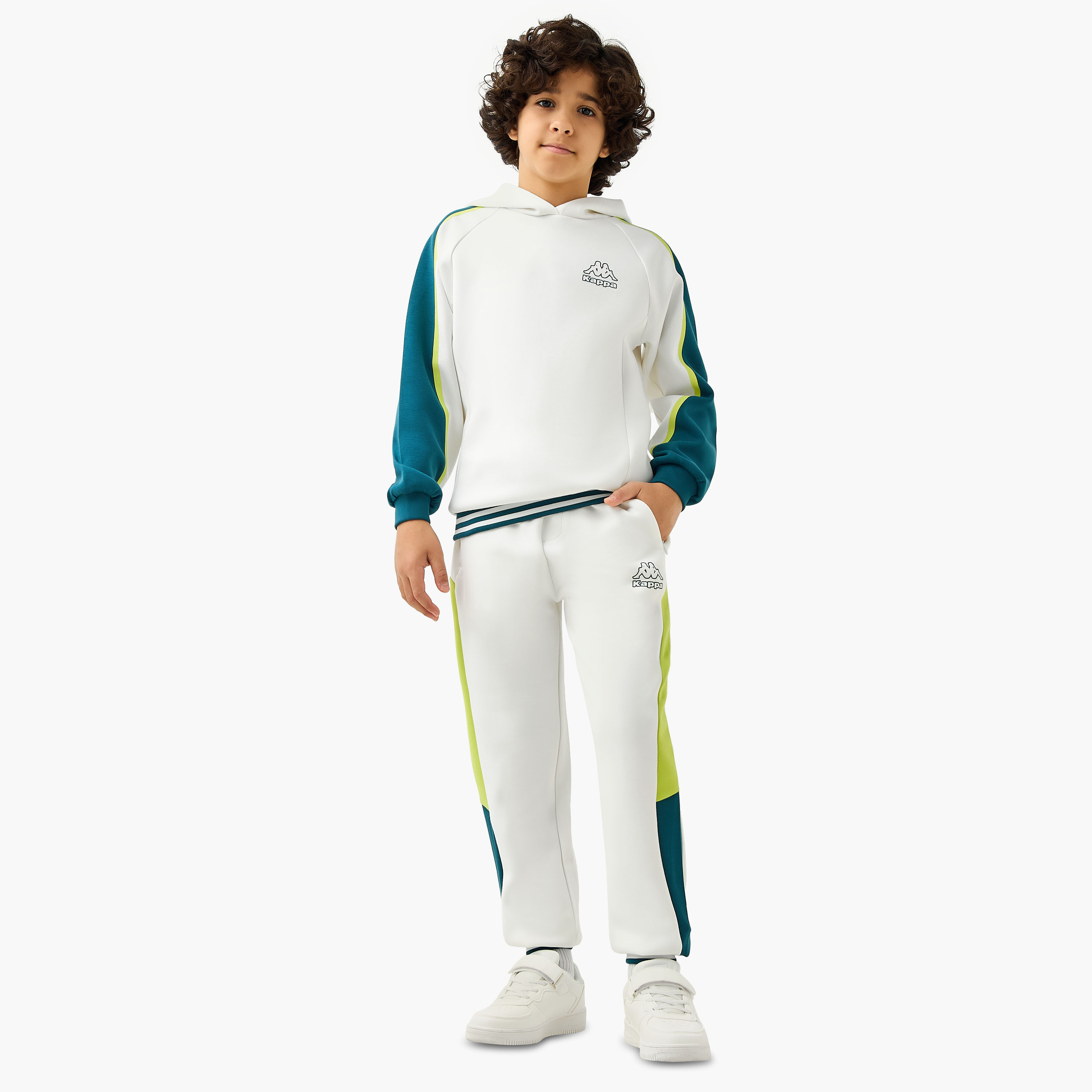 Kappa Logo Print Joggers with Pockets-boys-clothing-bottoms-joggersandtrackpants-image-2