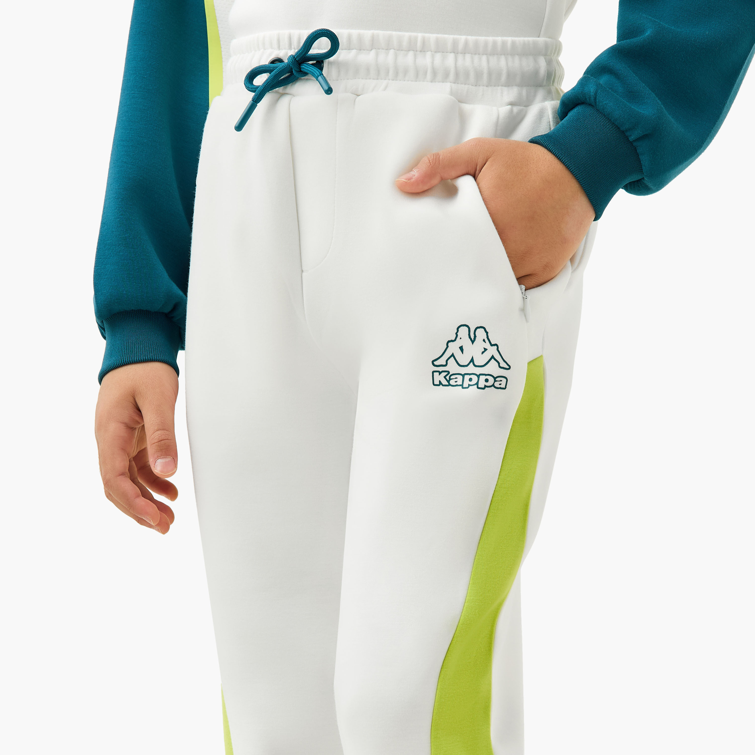 Kappa Logo Print Joggers with Pockets-boys-clothing-bottoms-joggersandtrackpants-image-4