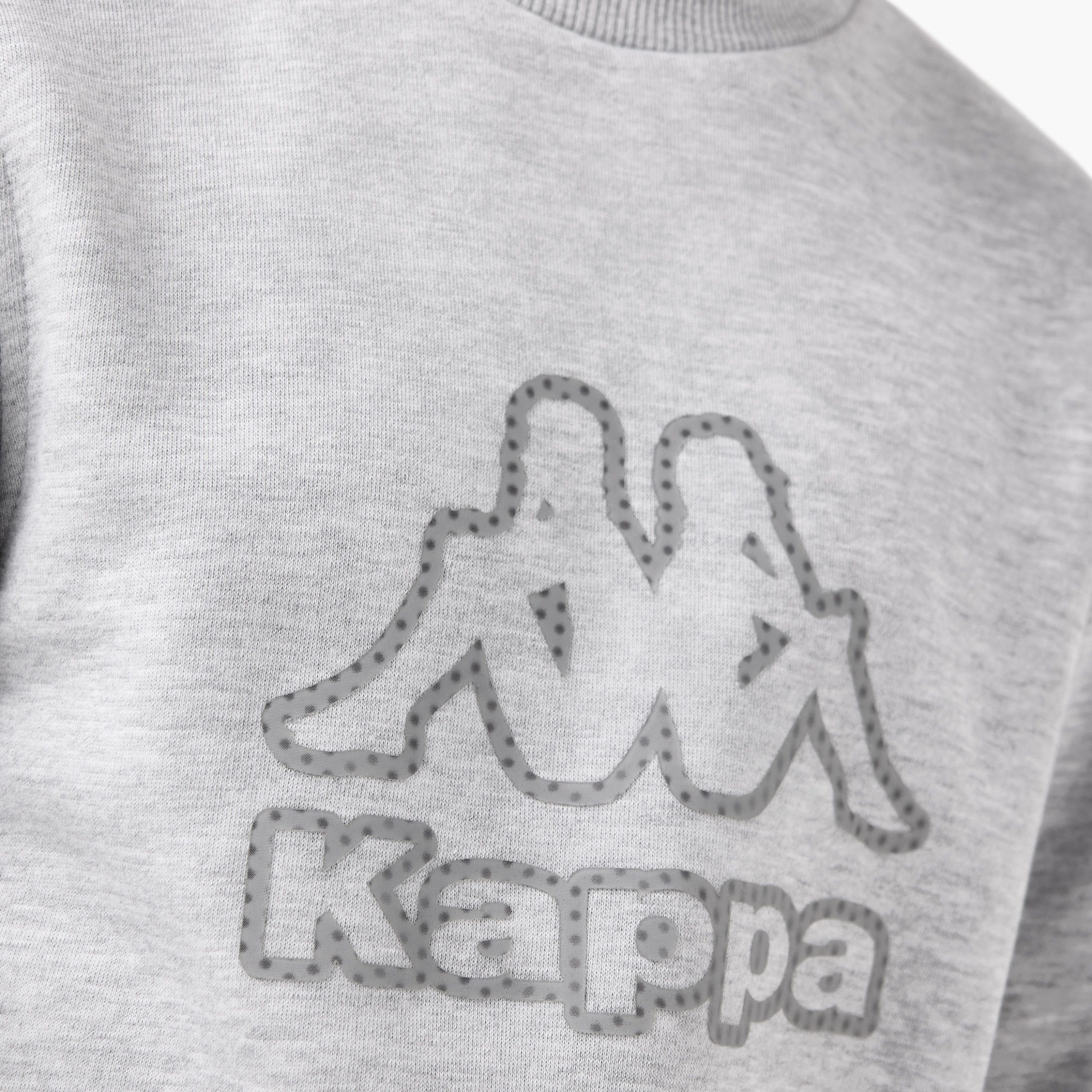 Kappa Logo Print Sweatshirt with Long Sleeves-boys-clothing-sweatshirts-image-5