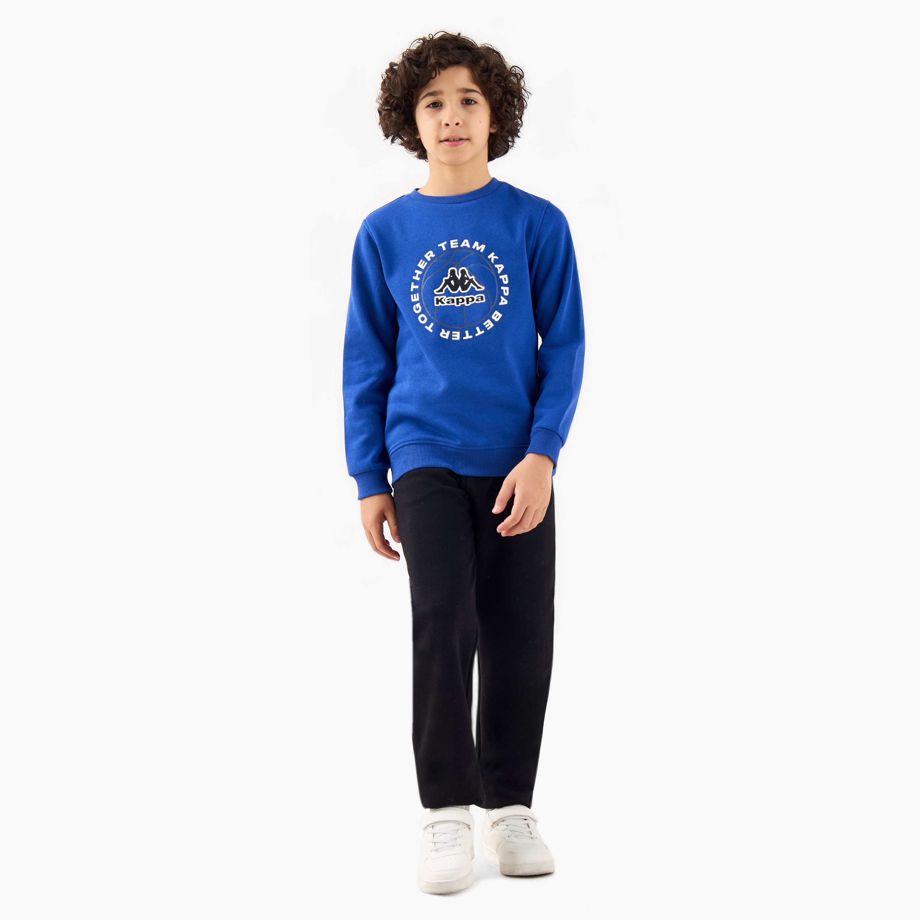 Kappa Boys Sweatshirt with Logo Print - Long Sleeves-boys-clothing-sweatshirts-image-2