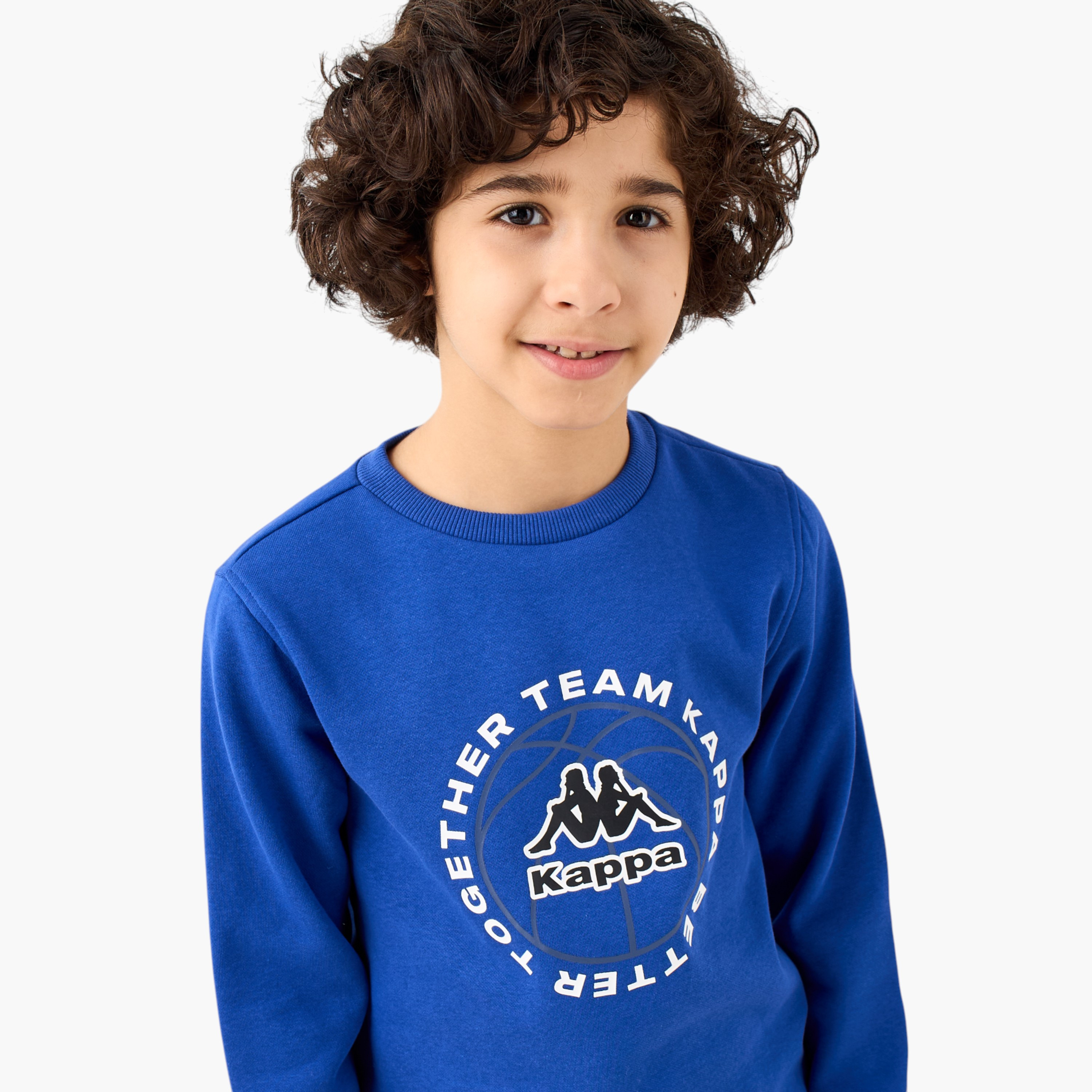 Kappa Boys Sweatshirt with Logo Print - Long Sleeves-boys-clothing-sweatshirts-image-4