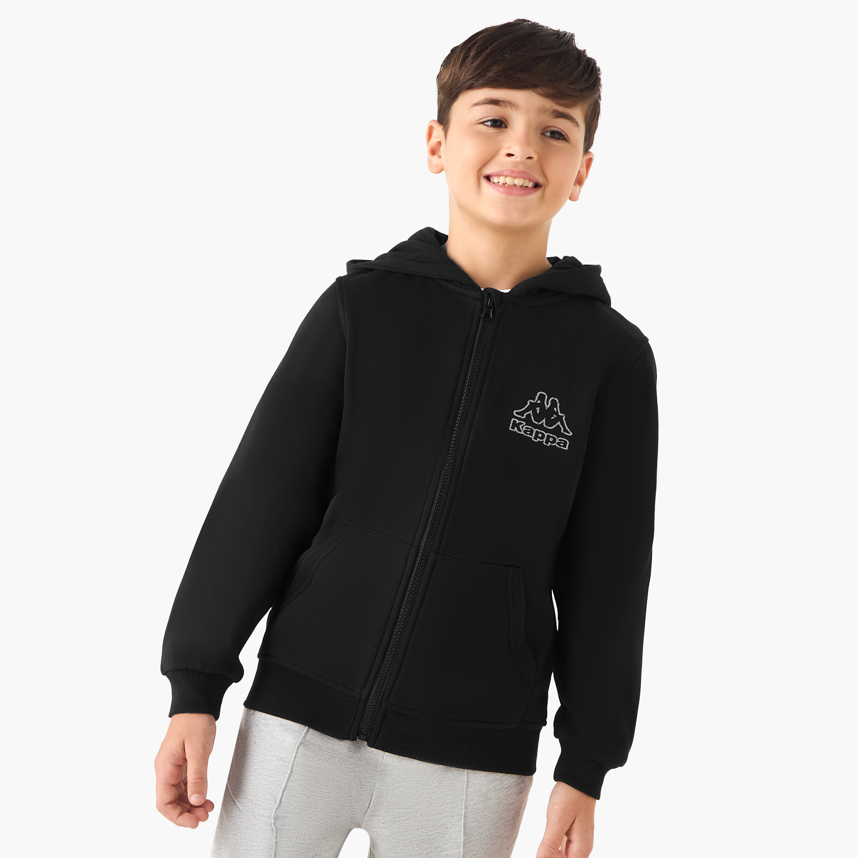 جاكيت بقبعة وطبعات الشعار من كابا-sports-boys-clothing-tops-image-1