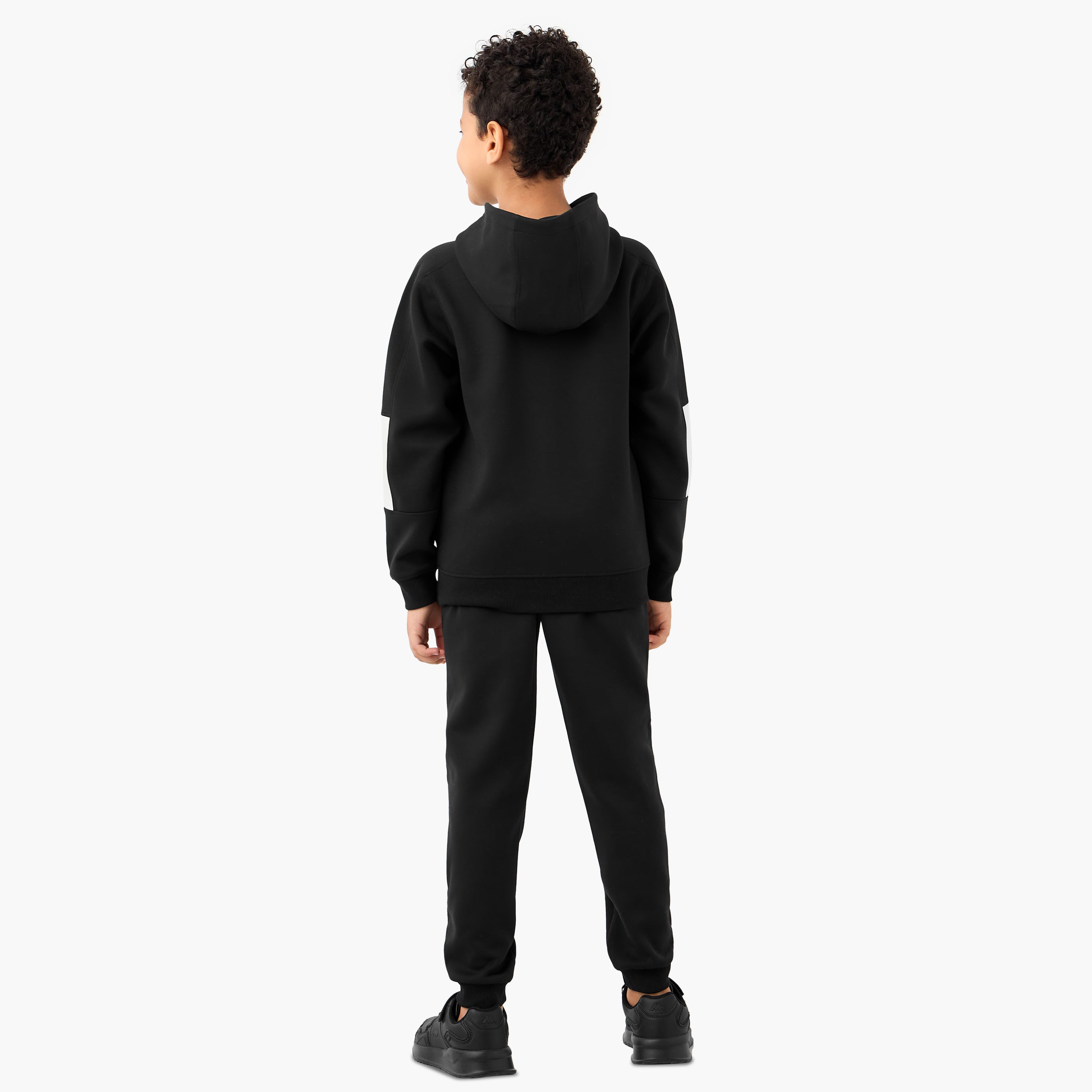 Kappa Logo Print Hooded Sweatshirt and Joggers Set-boys-clothing-sportswear-sets-image-4