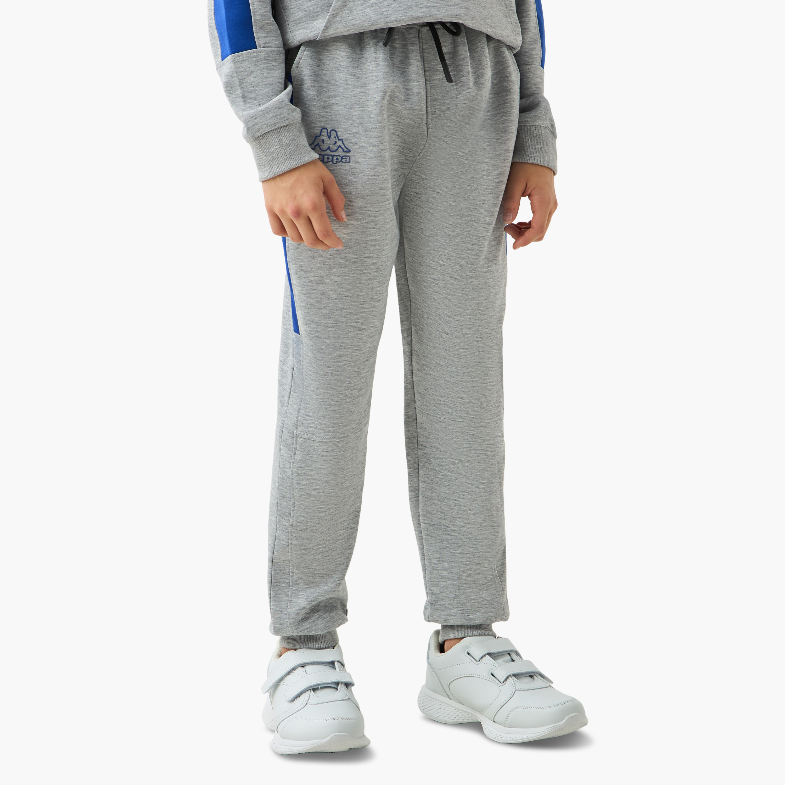 Kappa Logo Print Hooded Sweatshirt and Joggers Set-boys-clothing-setsandcoords-image-3