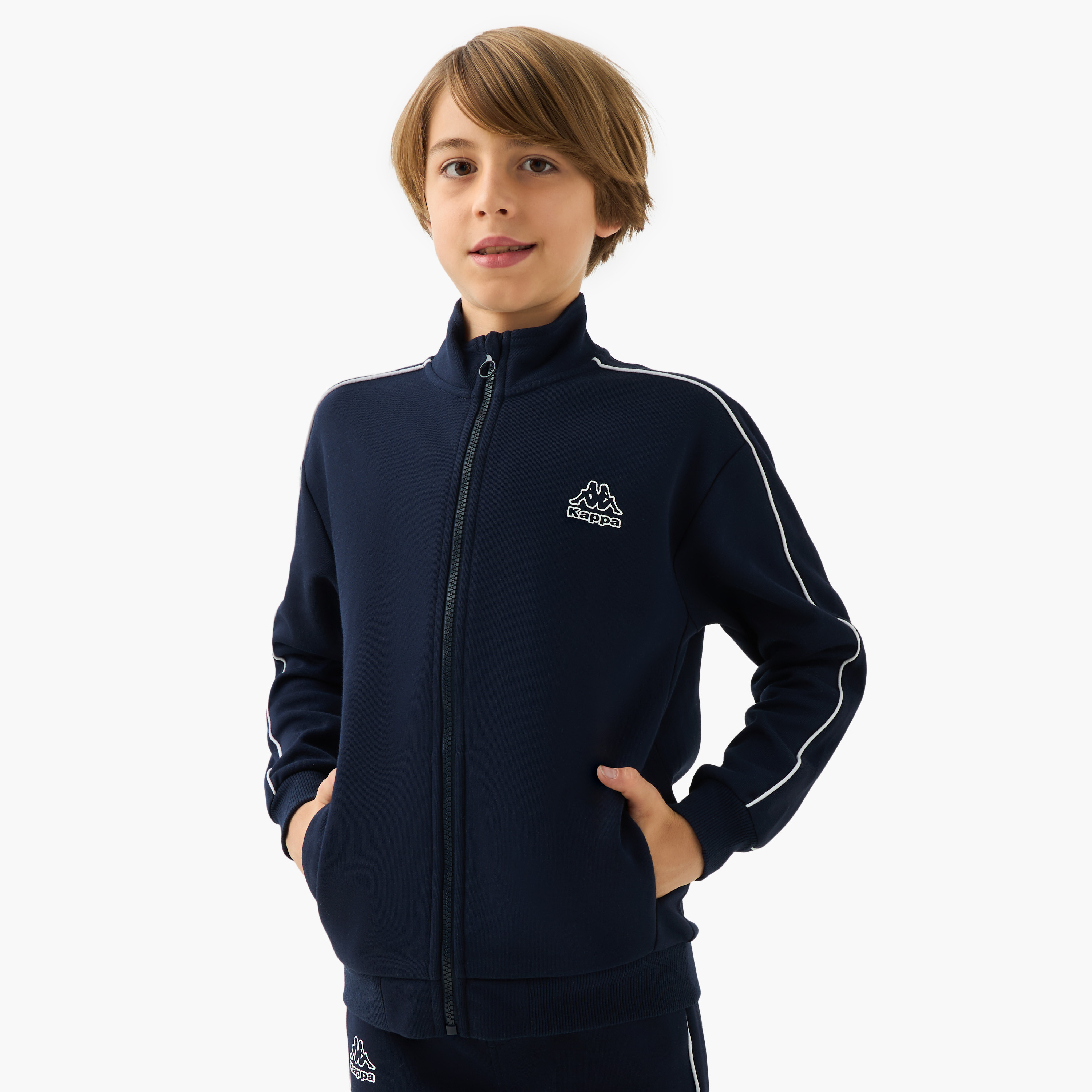 طقم سويت شيرت بطبعات شعار وبنطلون رياضي من كابا-boys-clothing-sportswear-sets-image-2