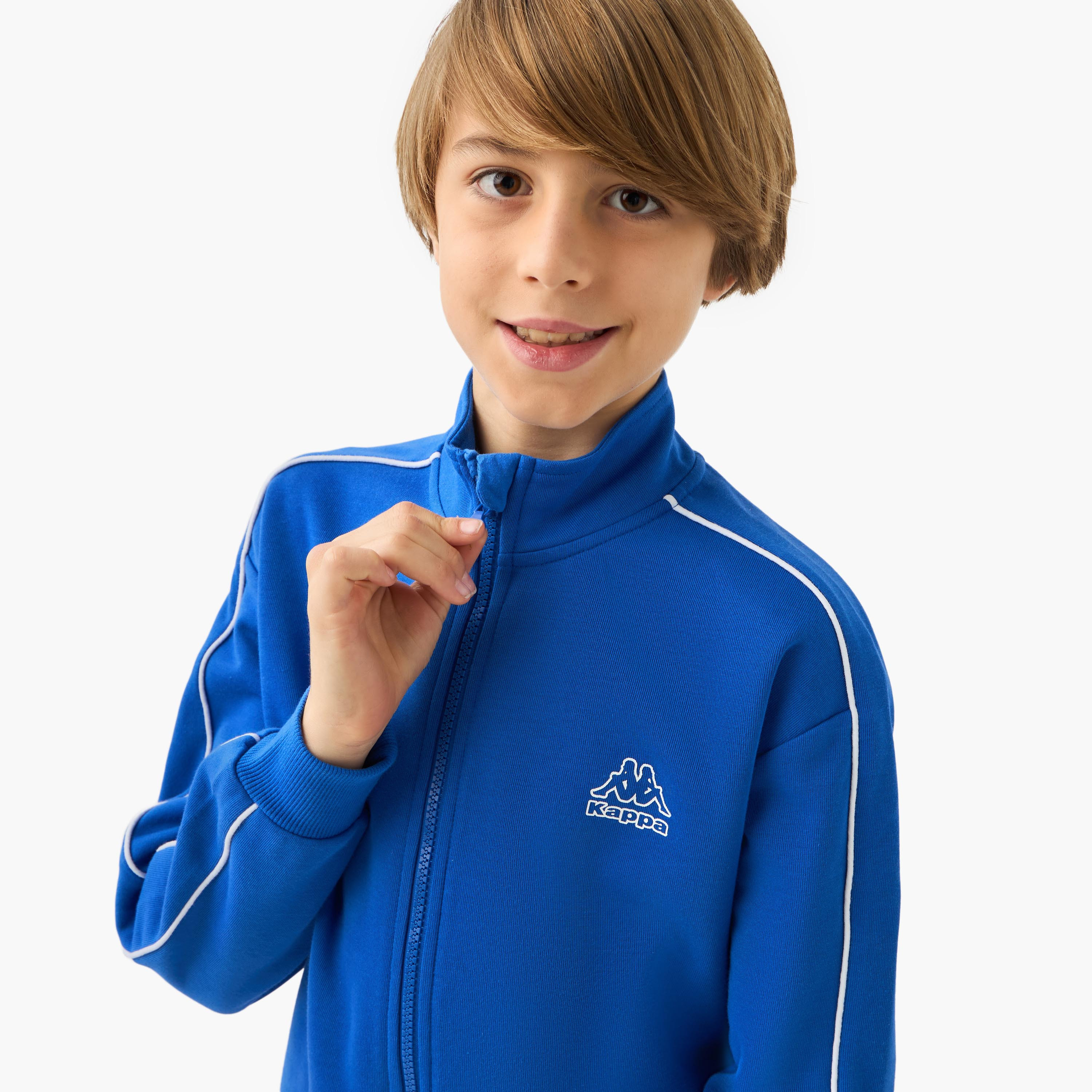 Kappa Logo Print Sweatshirt and Track Pants Set-boys-clothing-setsandcoords-image-5