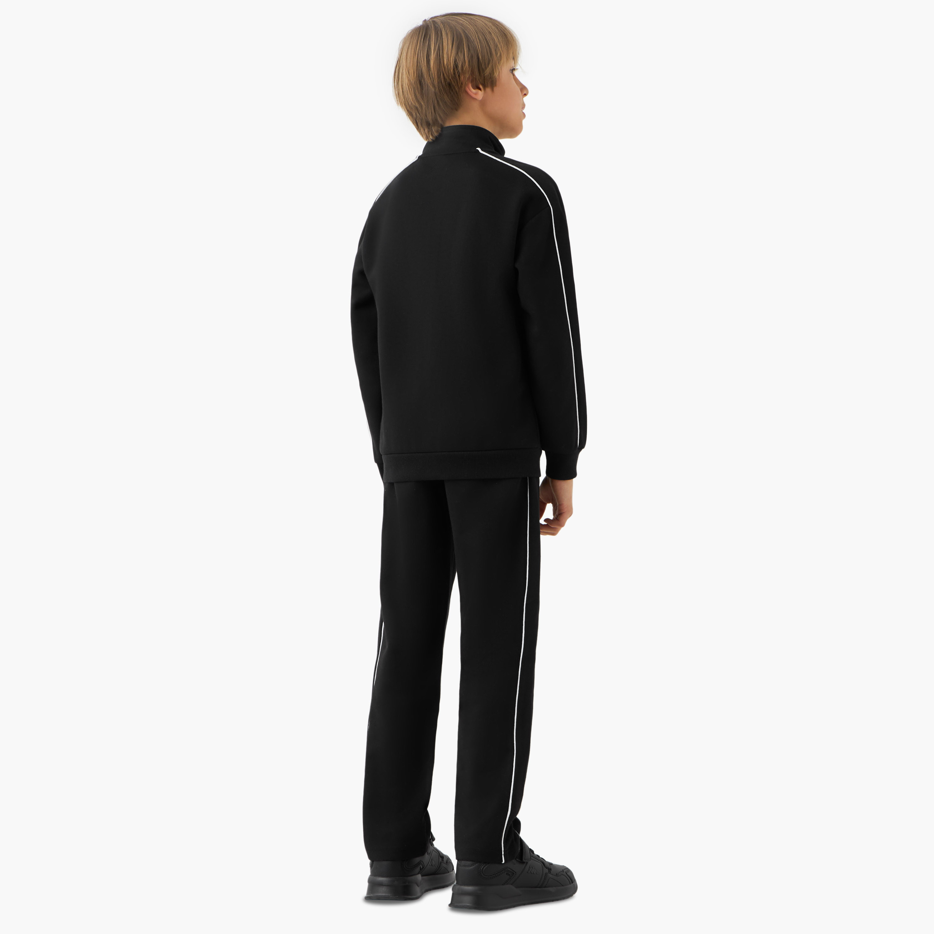 Kappa Logo Print Sweatshirt and Track Pants Set-boys-clothing-sportswear-sets-image-4