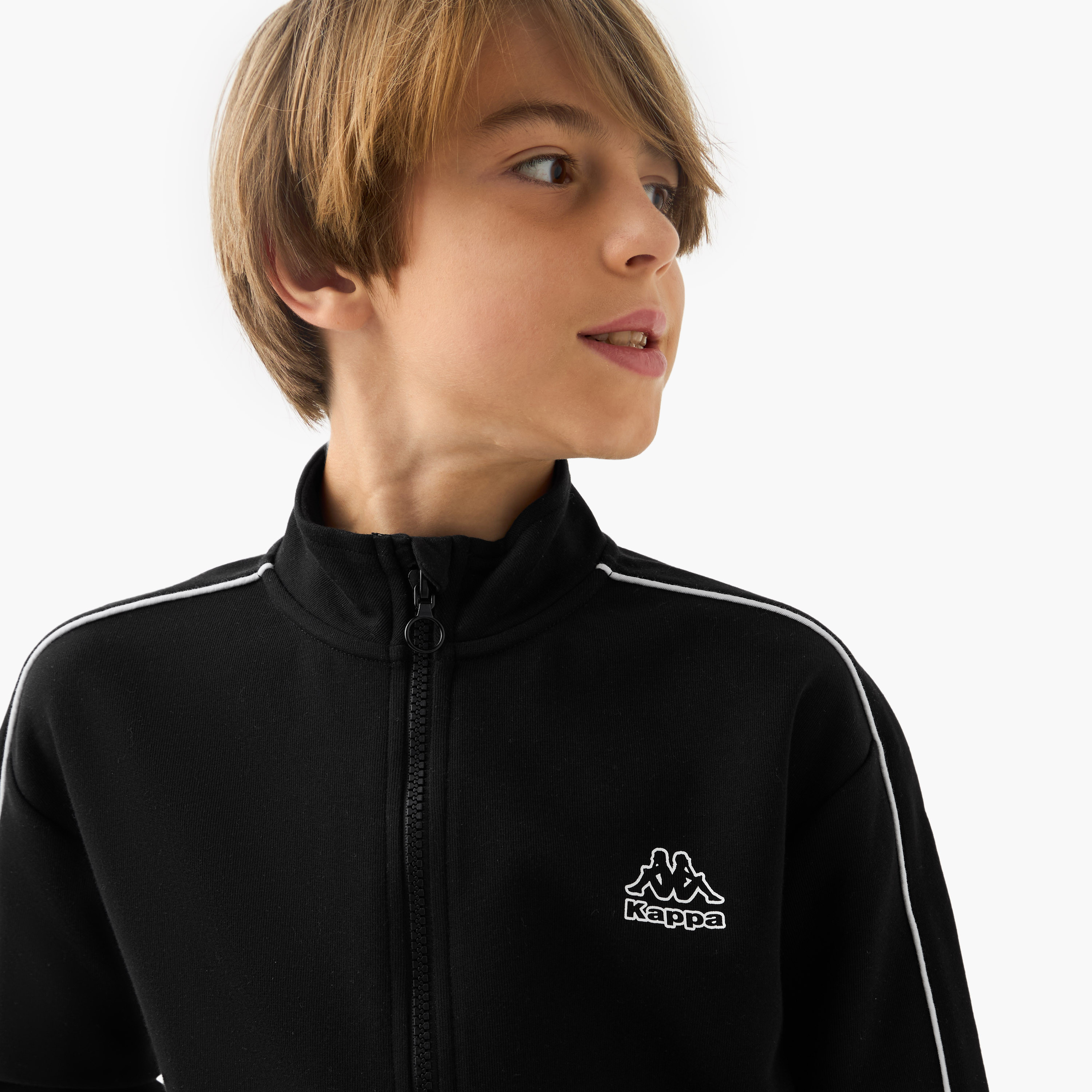 Kappa Logo Print Sweatshirt and Track Pants Set-boys-clothing-sportswear-sets-image-5