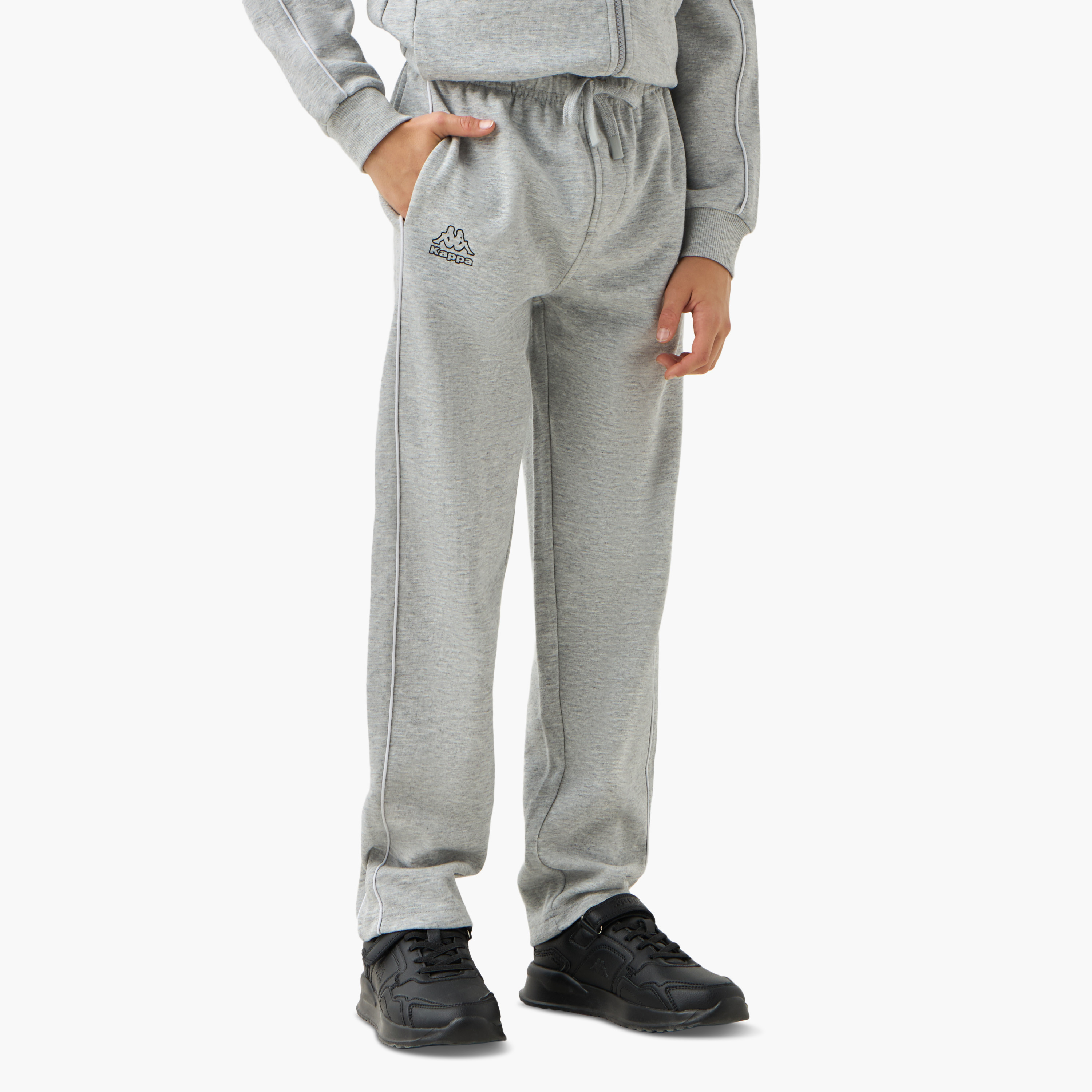 Kappa Logo Print Sweatshirt and Track Pants Set-boys-clothing-setsandcoords-image-3