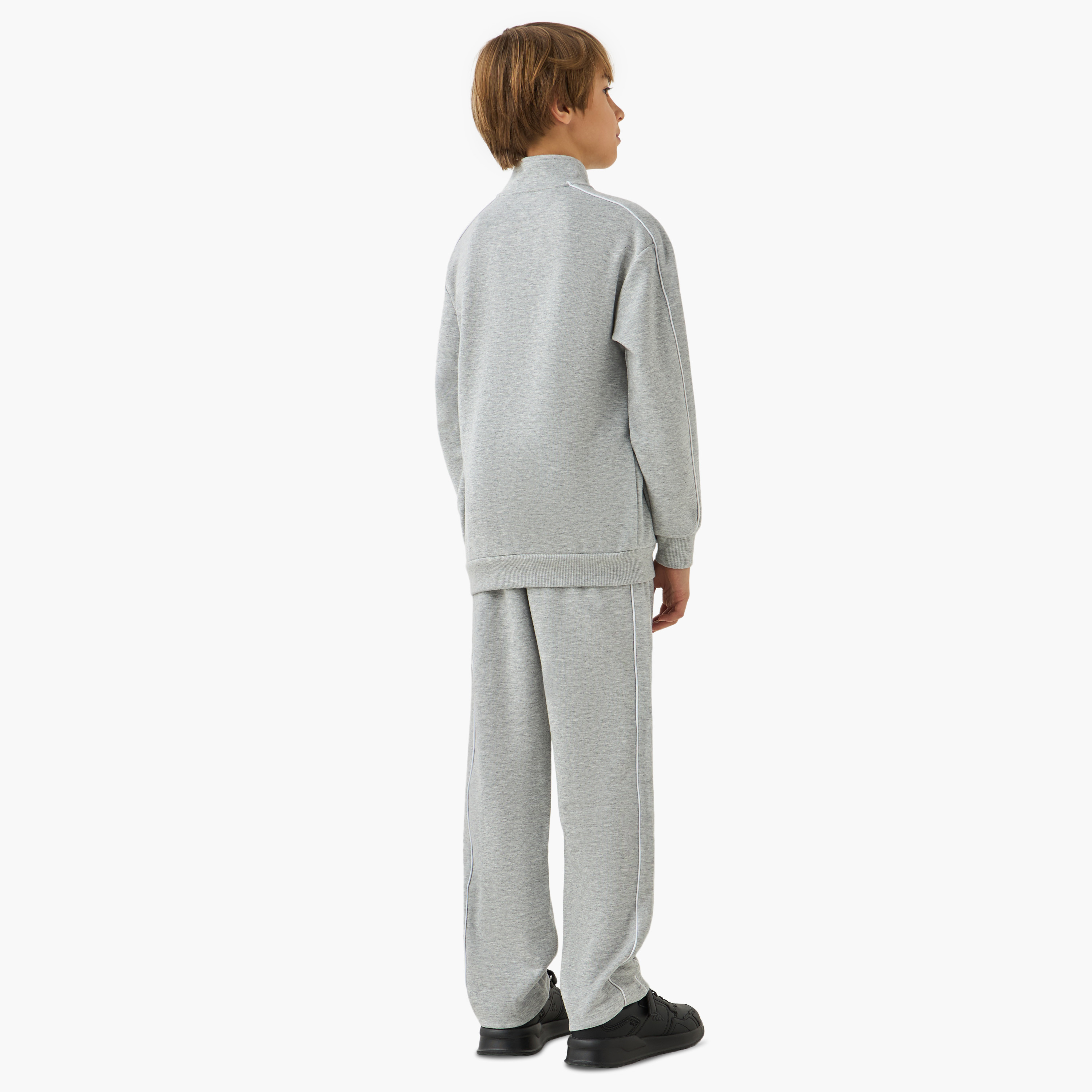 Kappa Logo Print Sweatshirt and Track Pants Set-boys-clothing-setsandcoords-image-4