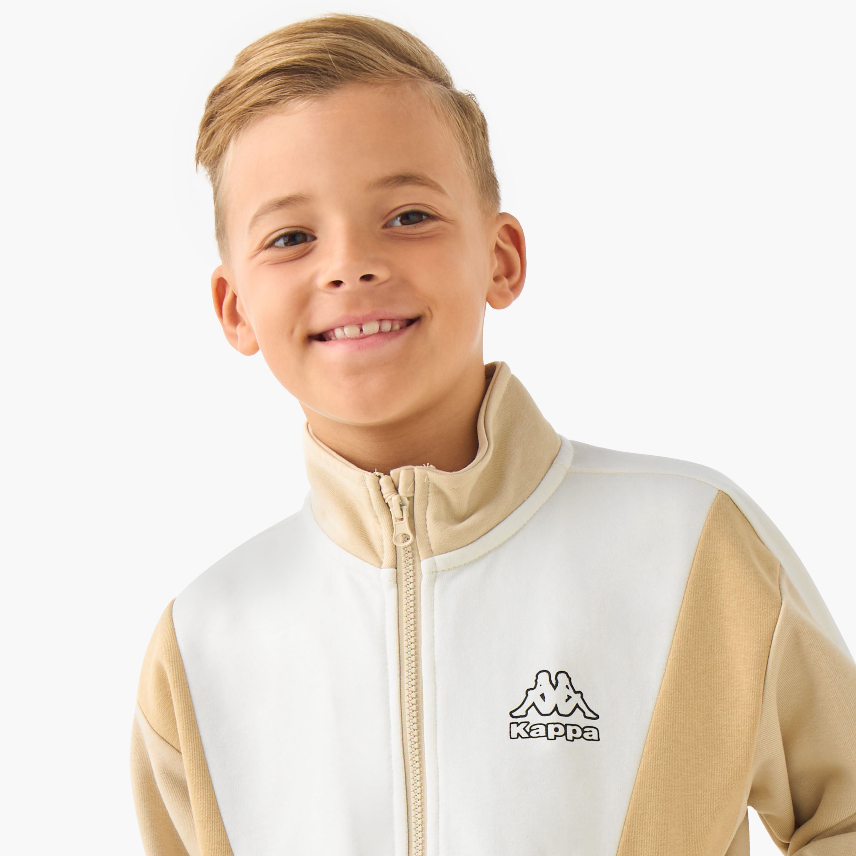 Kappa Boys Jacket and Joggers Set with Panel Detail - Long Sleeves - High Neck-boys-clothing-sportswear-sets-image-5