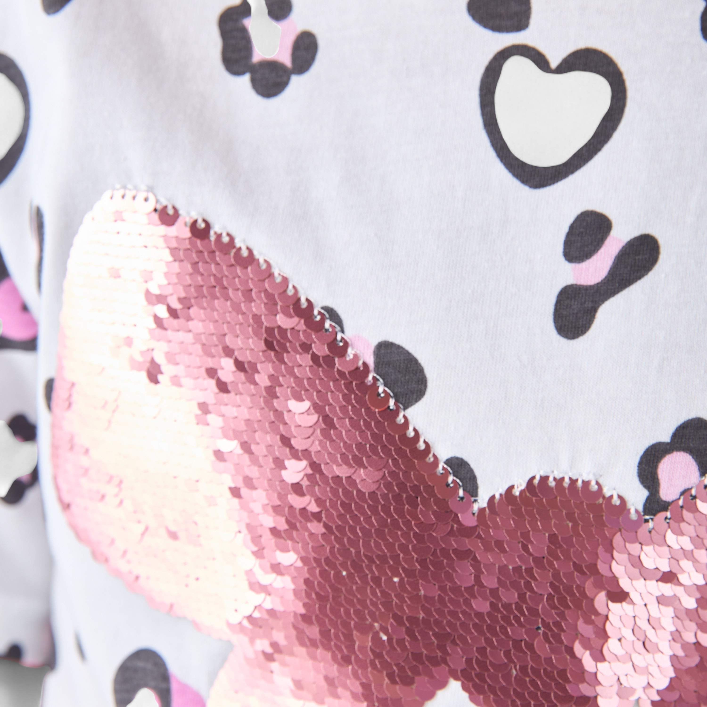 تيشيرت بأكمام قصيرة وتزيينات فيونكة من جونيورز-girls-clothing-tshirts-image-5