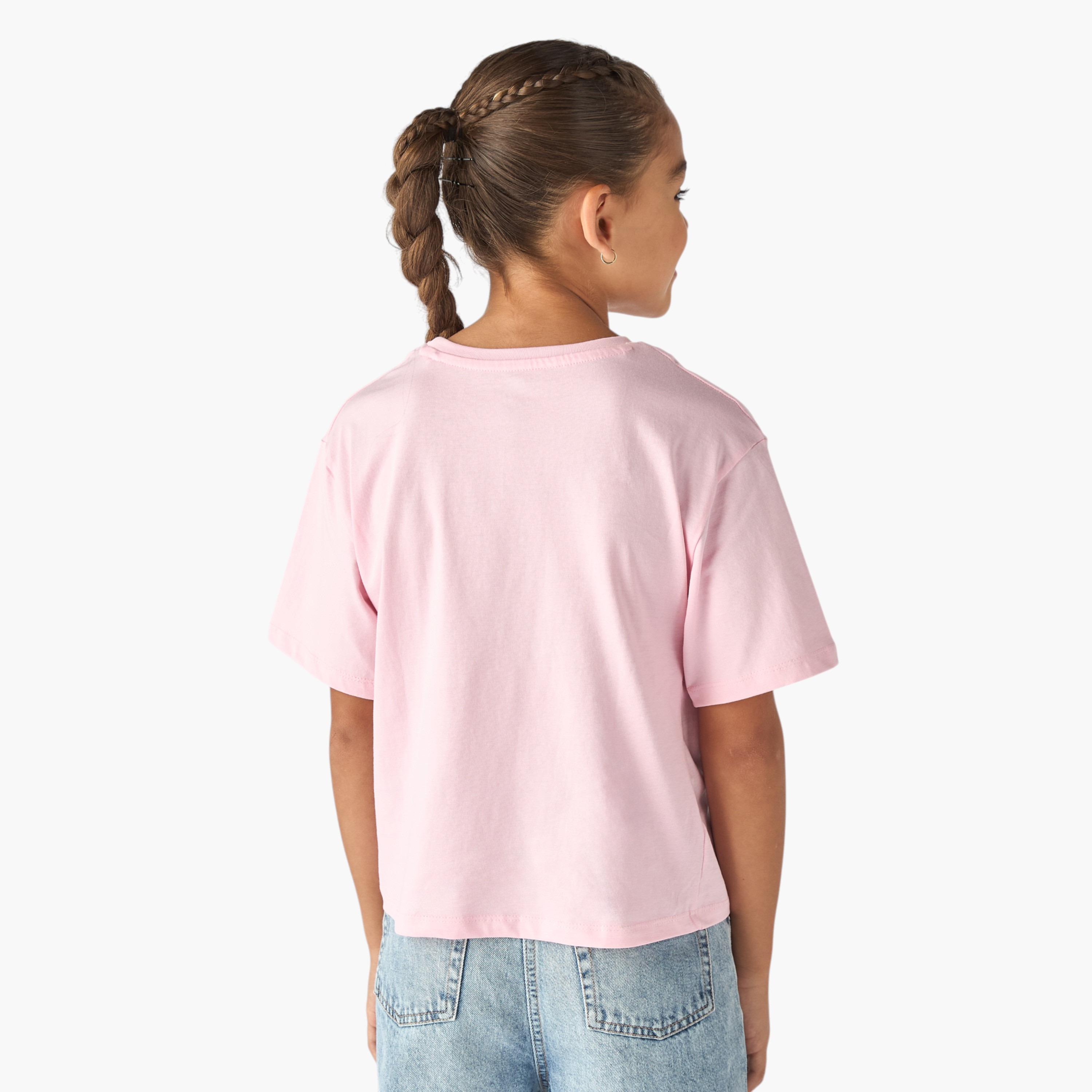 Juniors Unicorn Graphic Print T-shirt-girls-clothing-tshirts-image-3