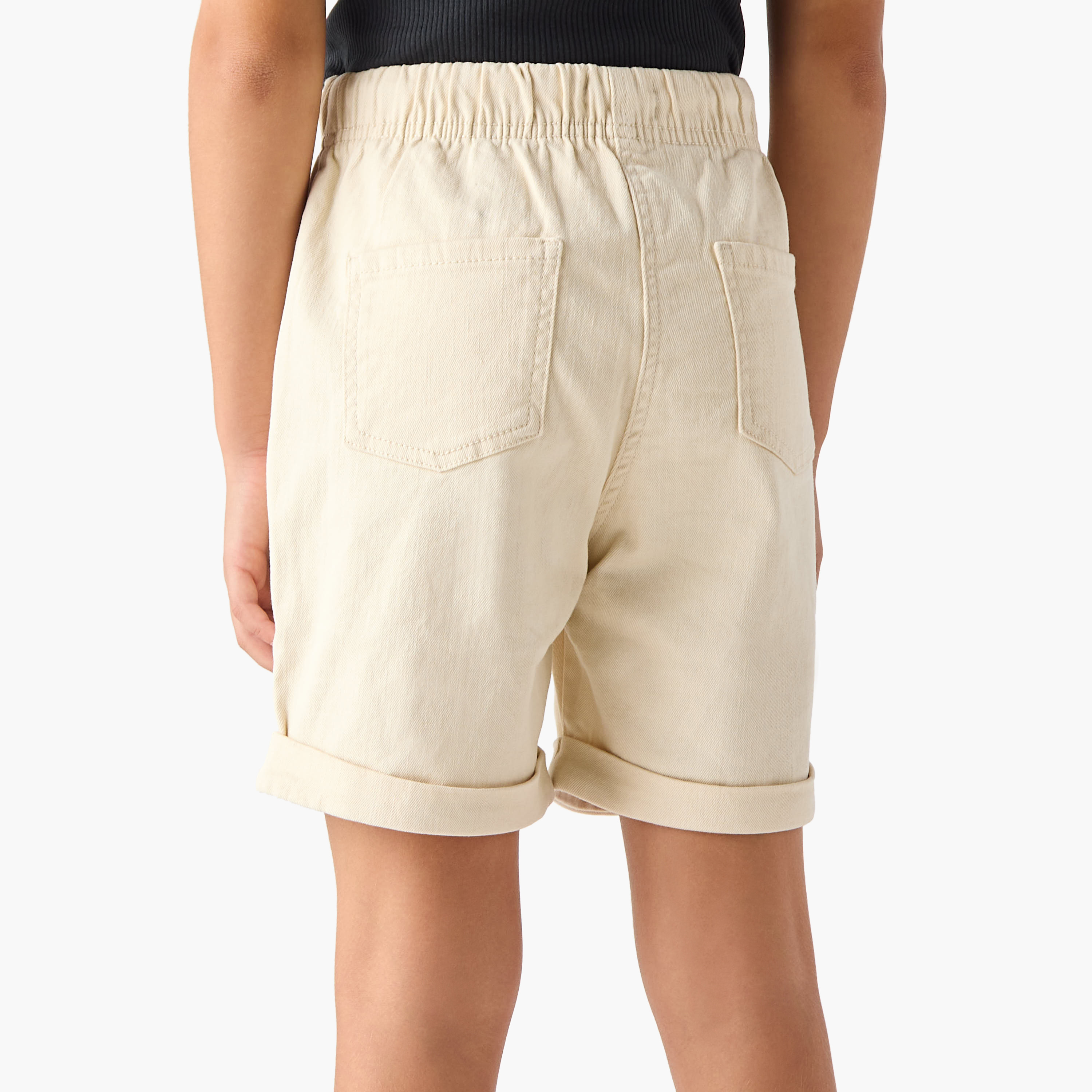 Juniors Girls' Regular Fit Denim Shorts-girls-clothing-bottoms-shorts-image-3
