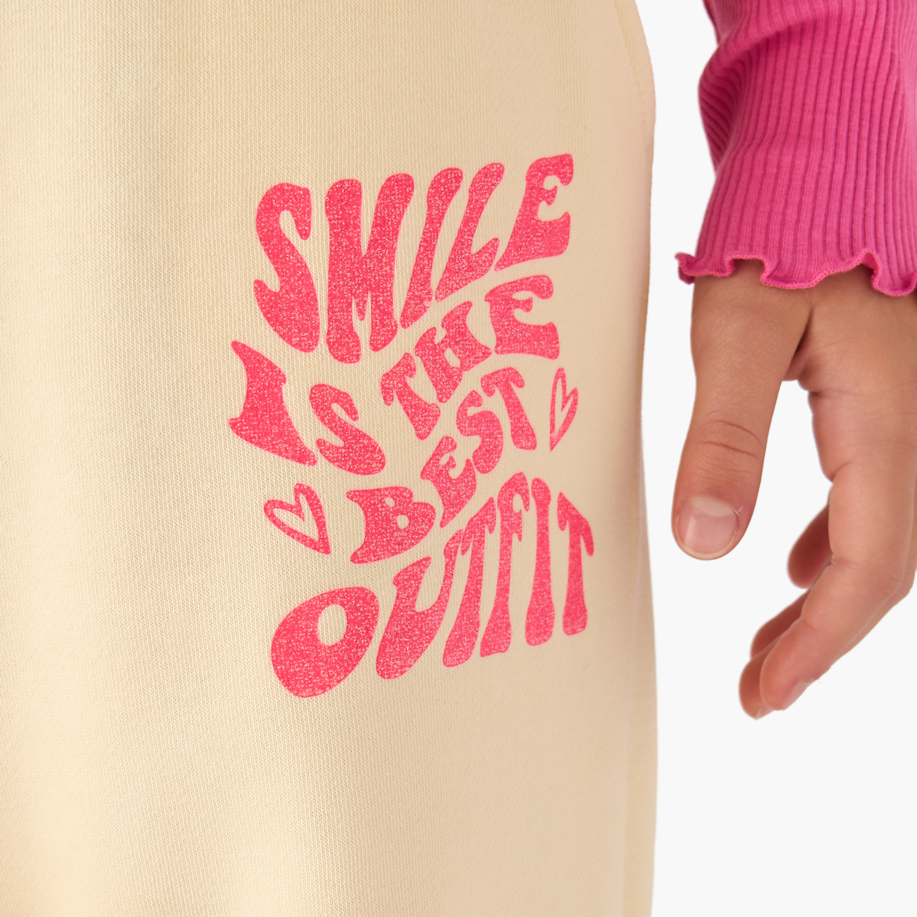 Juniors Girls Track Pants with Print - Cotton-girls-clothing-bottoms-joggersandtrackpants-image-5