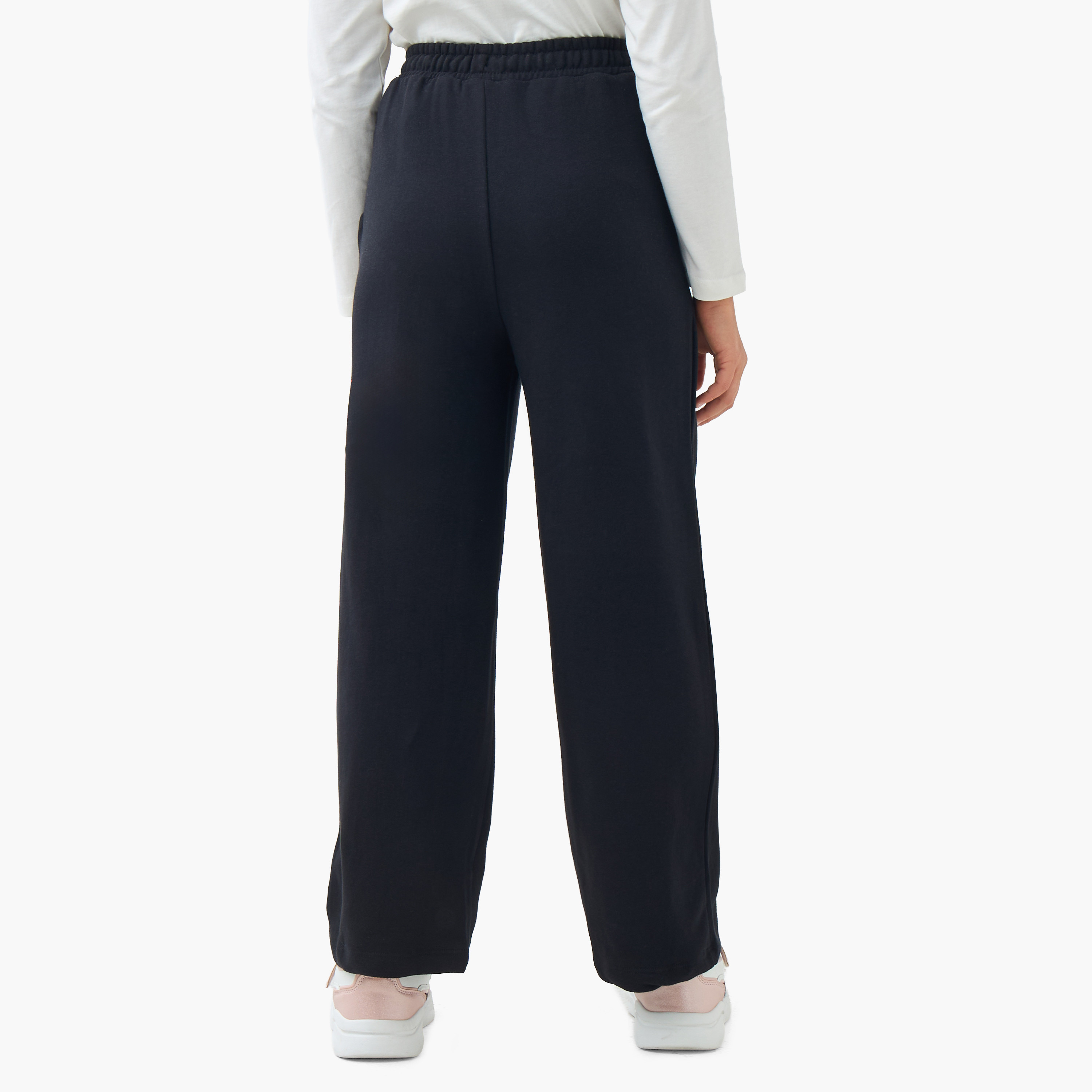 Juniors Girls Track Pants with Bow Print - Cotton-girls-clothing-bottoms-joggersandtrackpants-image-3