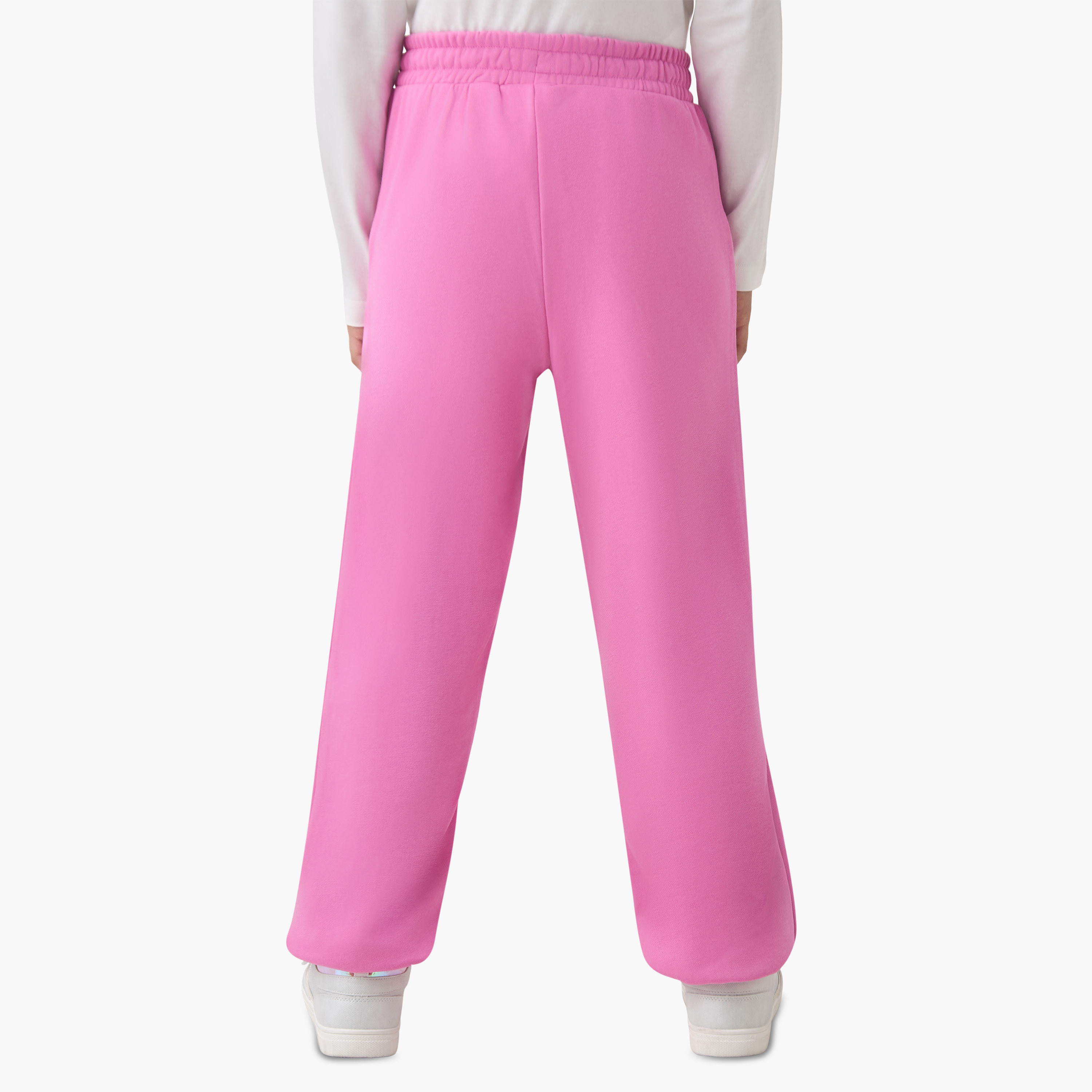 Juniors Girls Joggers with Bow Print  - Cotton - Drawstring Waist-girls-clothing-bottoms-joggersandtrackpants-image-3