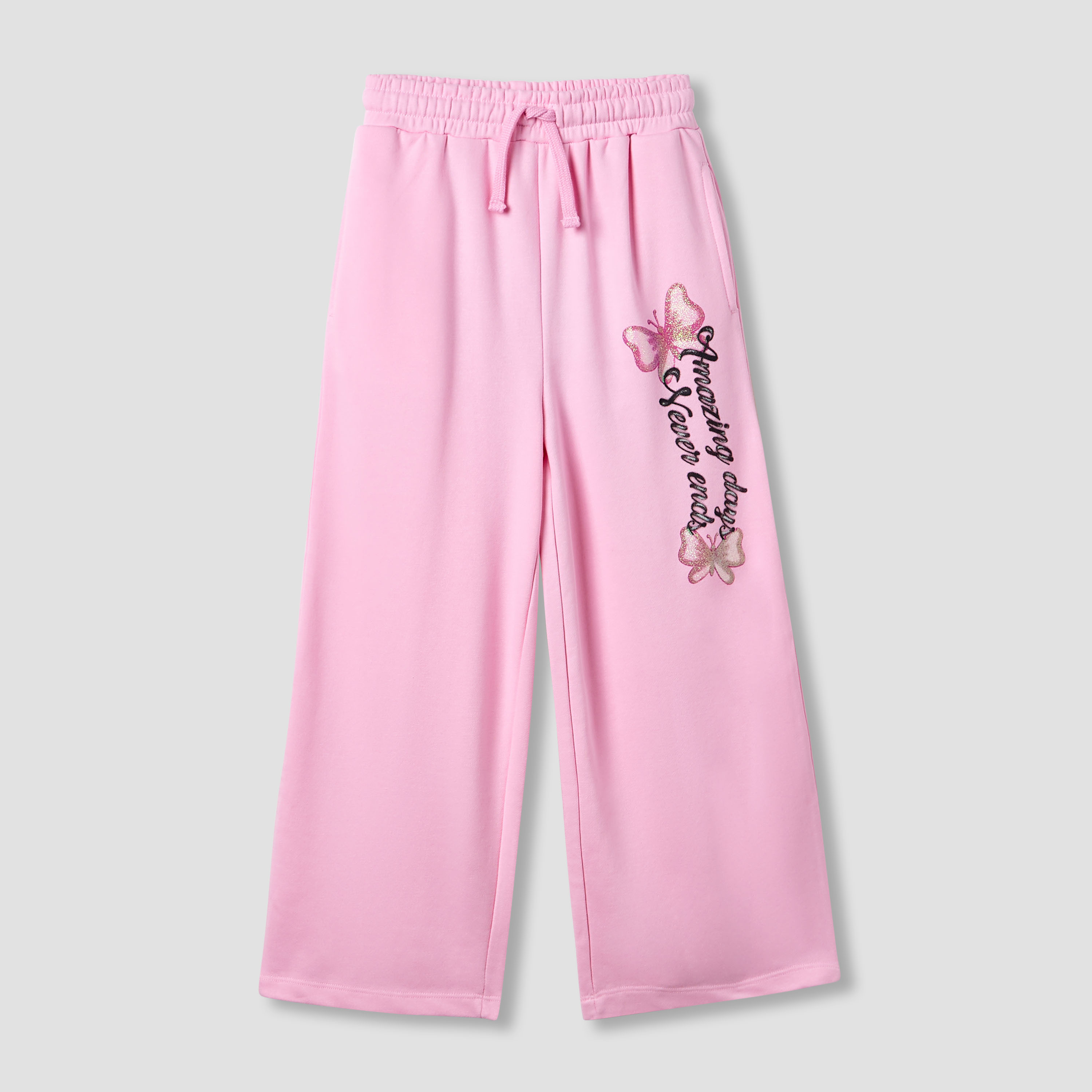 Juniors Girls Track Pants with Pockets - Cotton - Drawstring Waist-girls-clothing-bottoms-joggersandtrackpants-image-1
