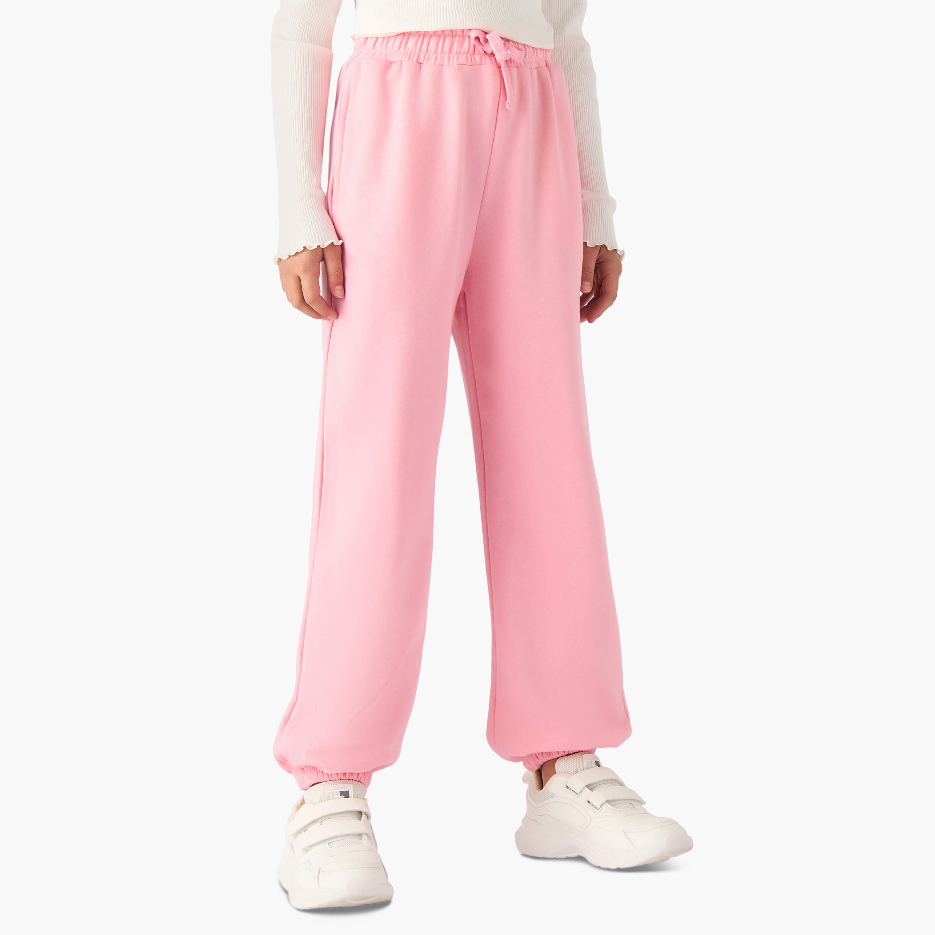 Juniors Girls Joggers - Cotton-girls-clothing-bottoms-joggersandtrackpants-image-1
