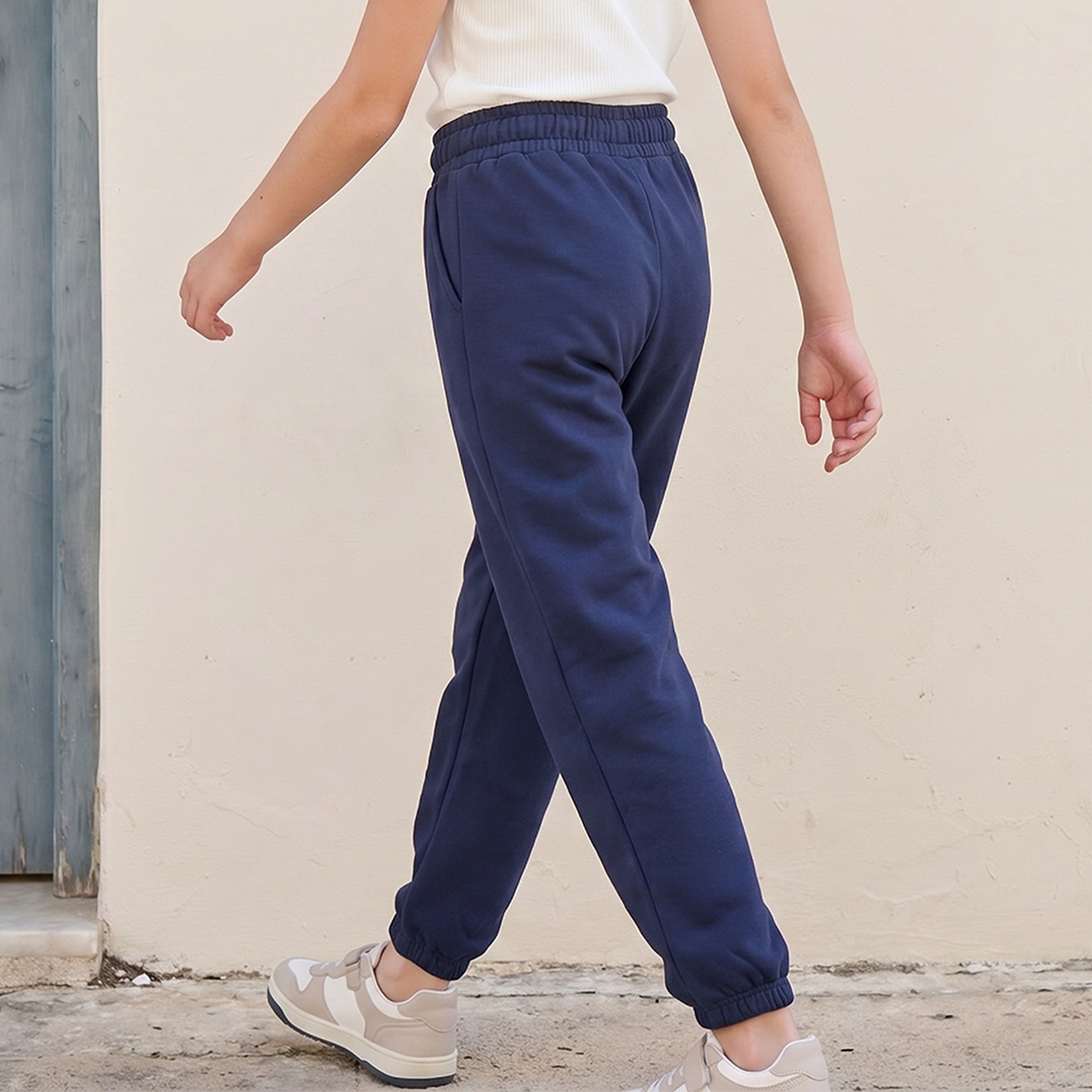 Juniors Drawstring Waist Joggers with Pockets-girls-clothing-bottoms-joggersandtrackpants-image-3