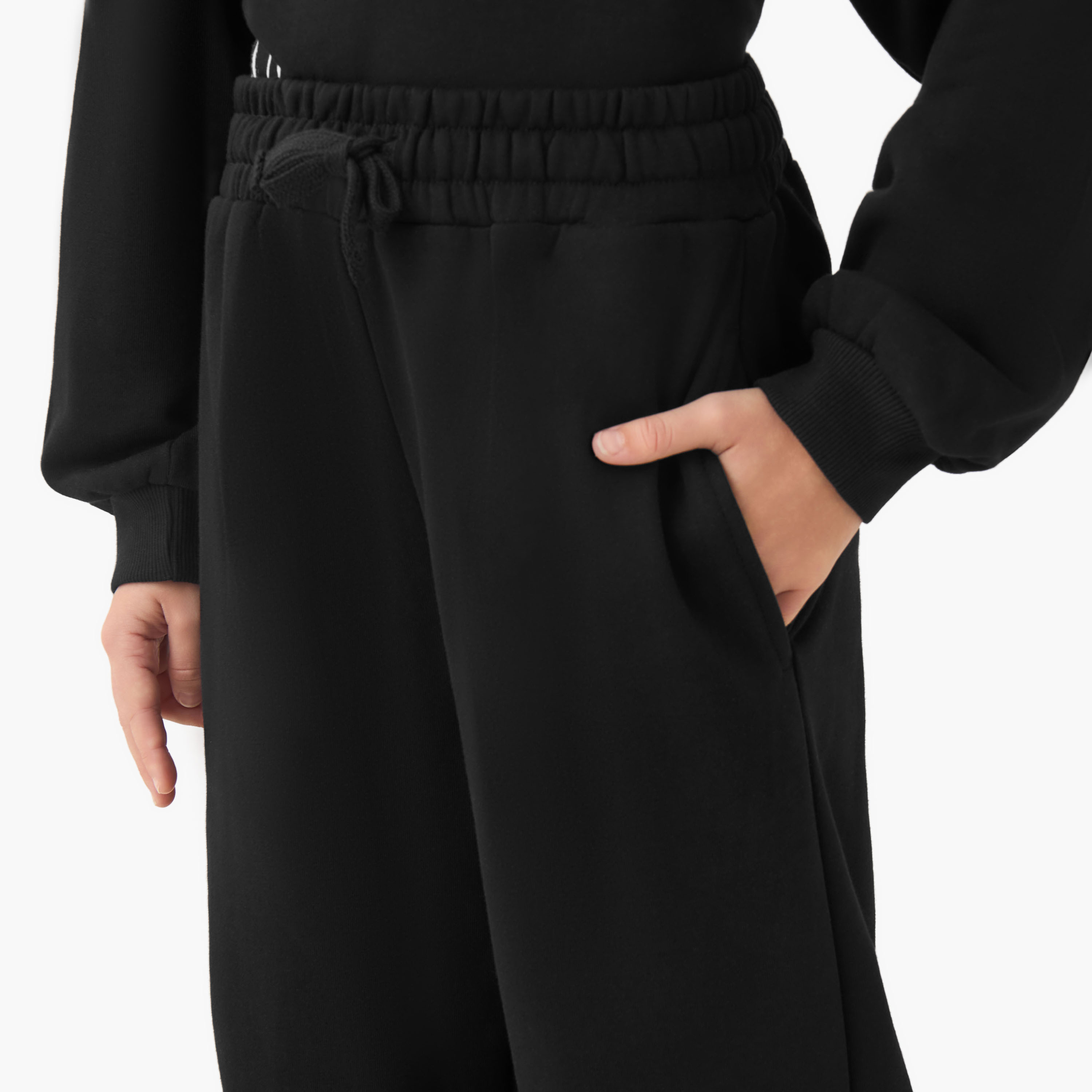 Juniors Elastic Waist Joggers with Butterfly Print-girls-clothing-bottoms-joggersandtrackpants-image-3