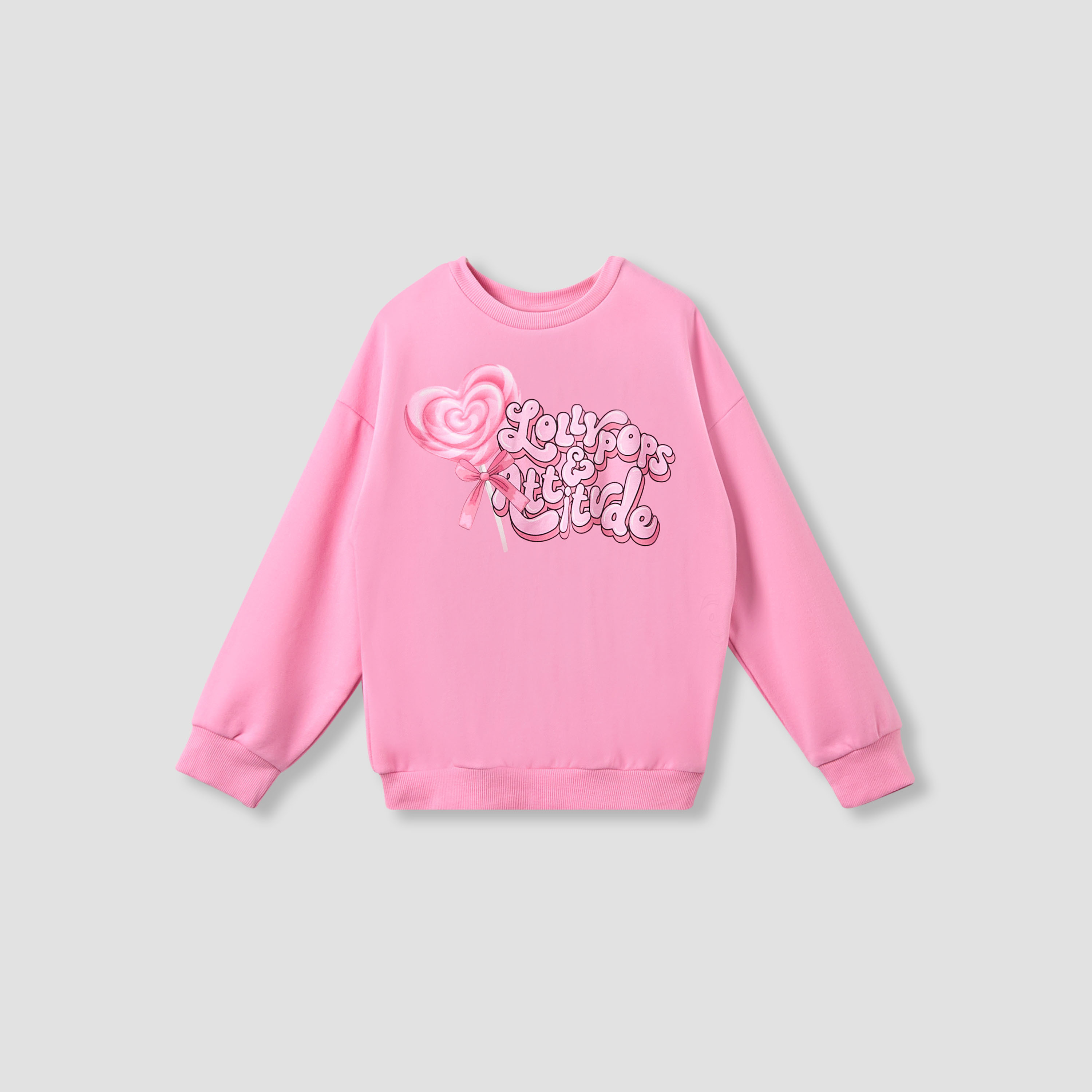 Juniors Printed Sweatshirt with Long Sleeves-girls-clothing-sweatshirts-image-1