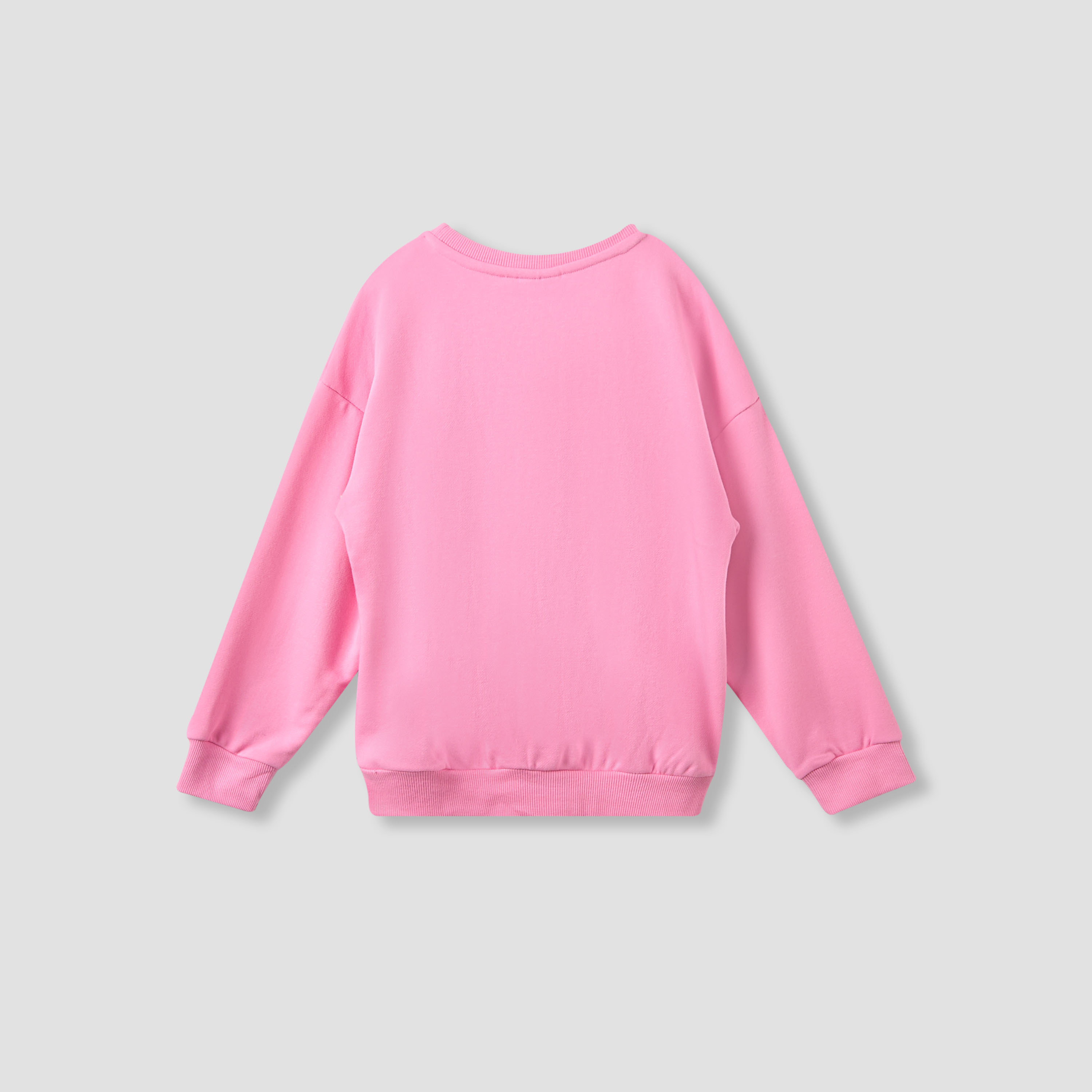 Juniors Printed Sweatshirt with Long Sleeves-girls-clothing-sweatshirts-image-2