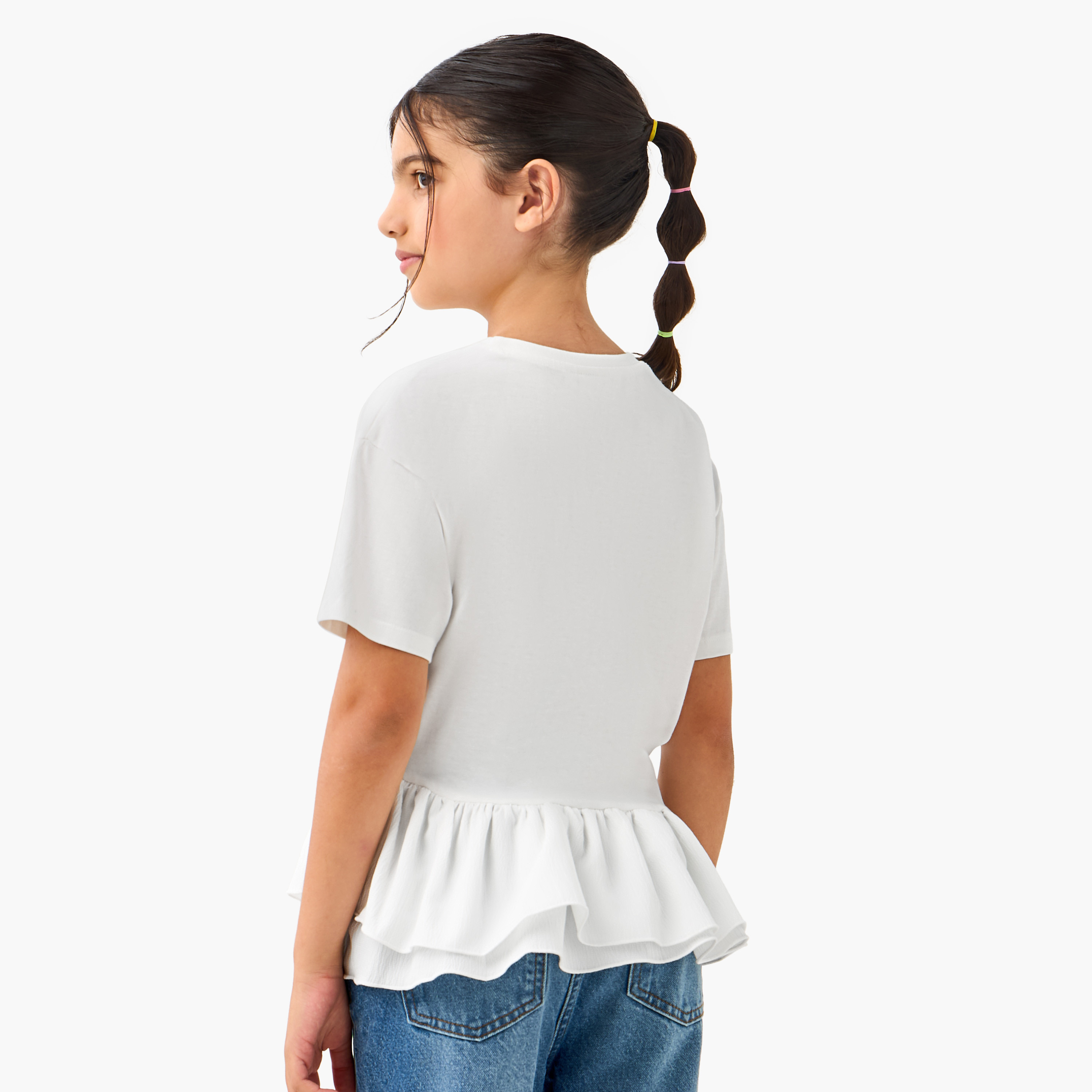 Juniors Floral Embroidered Peplum Top with Short Sleeves-girls-clothing-blousesandshirts-image-3