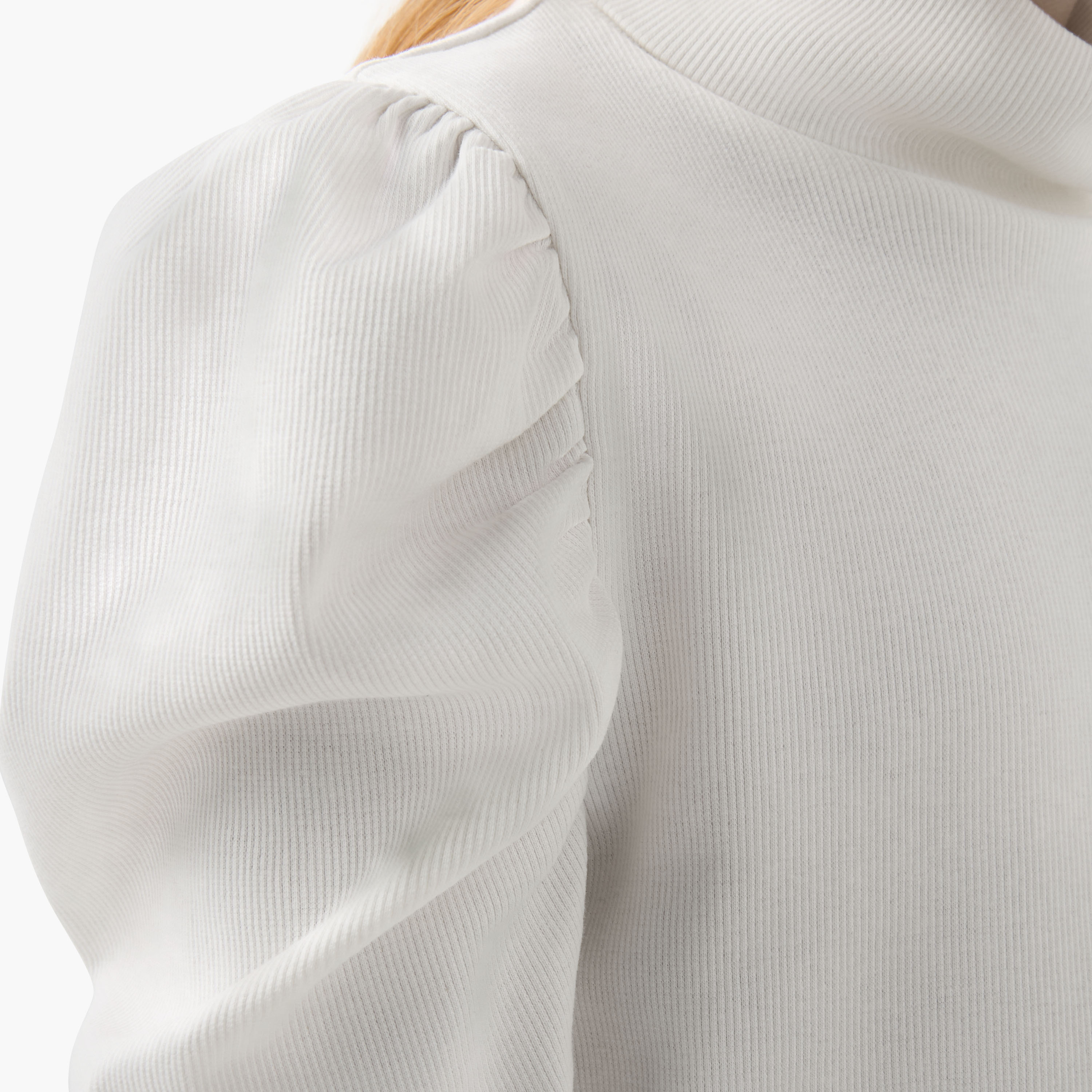 Juniors Ribbed Turtleneck T-shirt with Long Sleeves-girls-clothing-tshirts-image-5