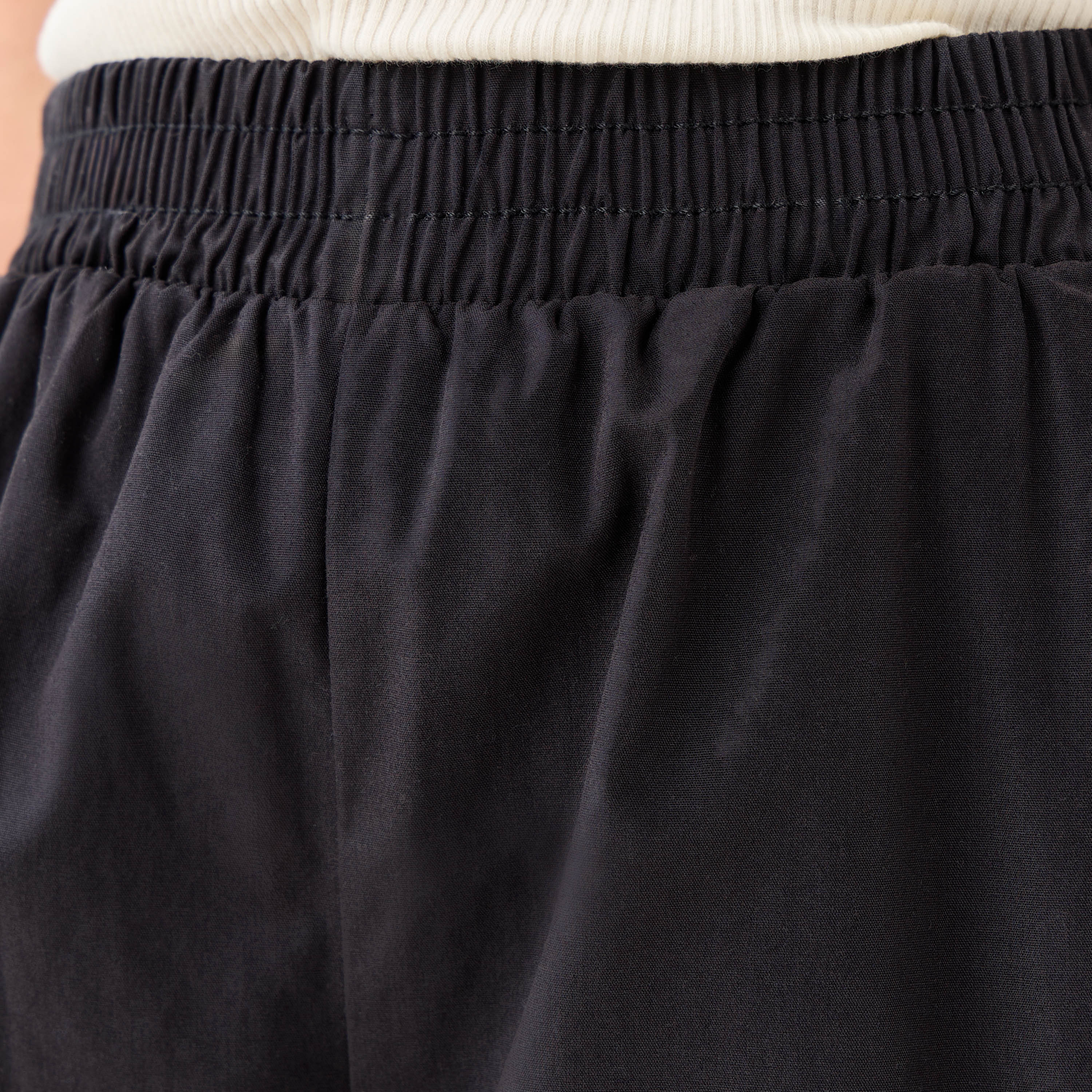 بنطلون واسع الساقين بجيوب كارجو - قطن - خصر مطاطي للبنات من جونيورز-girls-clothing-bottoms-trousers-image-5